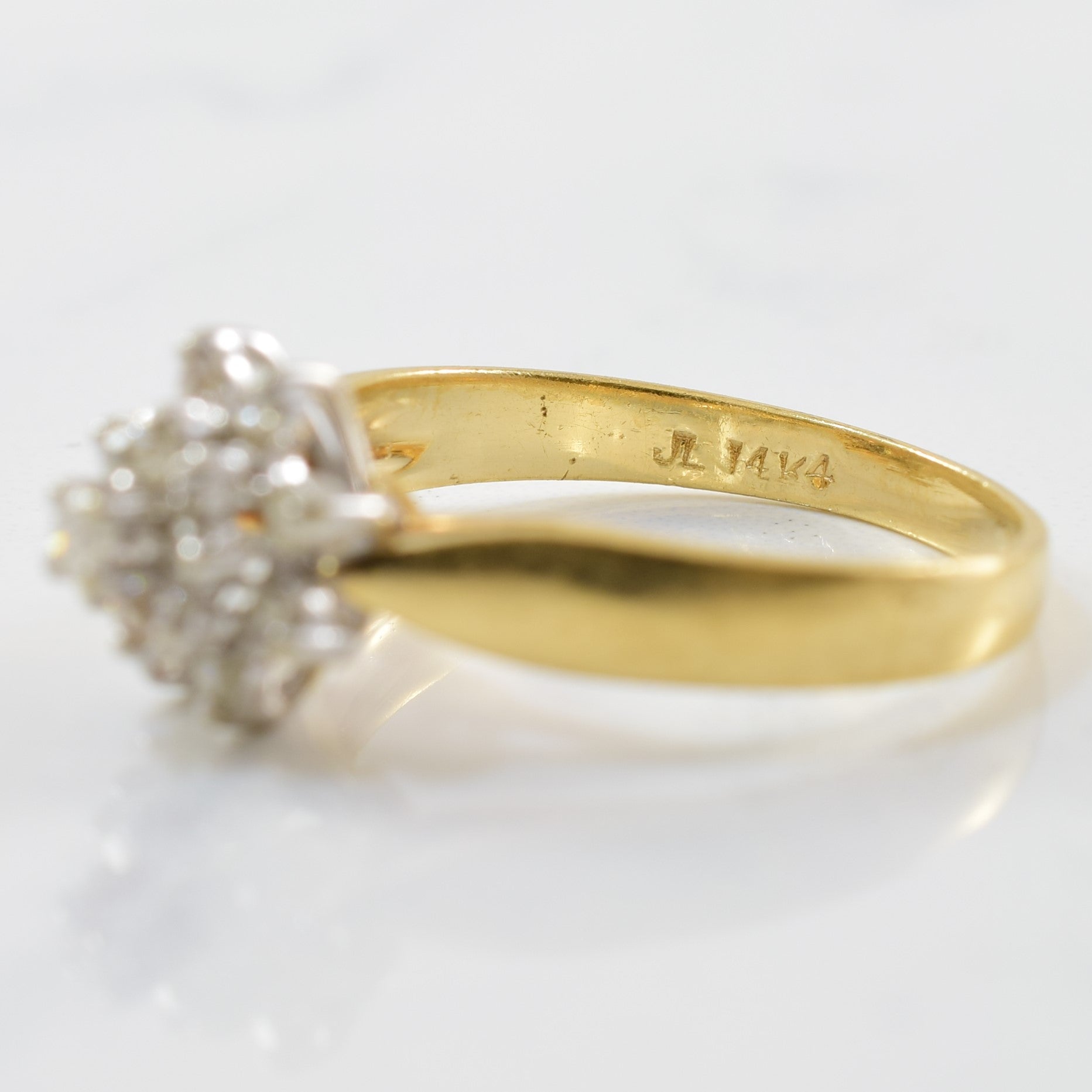 High Set Diamond Cluster Ring | 0.21ctw | SZ 5.75 |