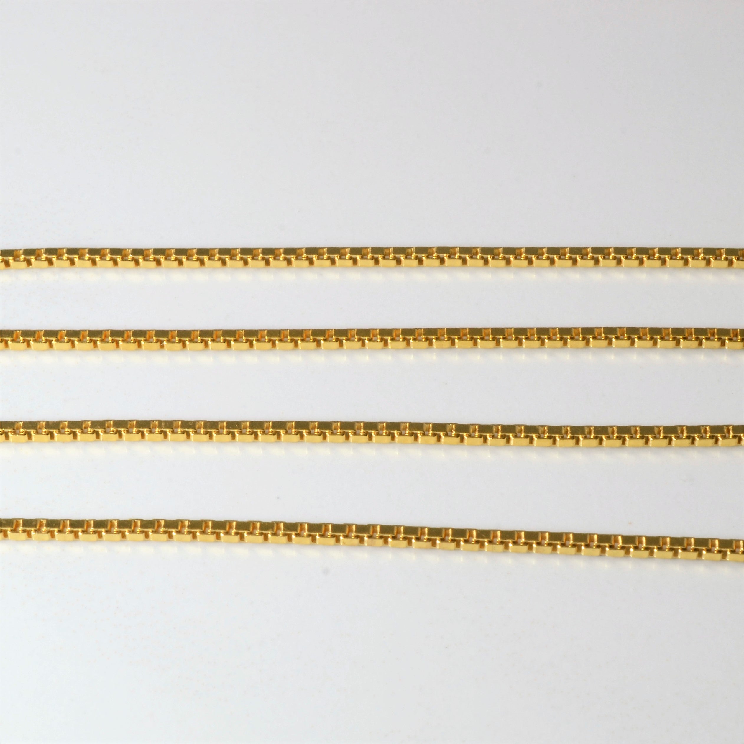 18k Yellow Gold Box Chain | 28" |