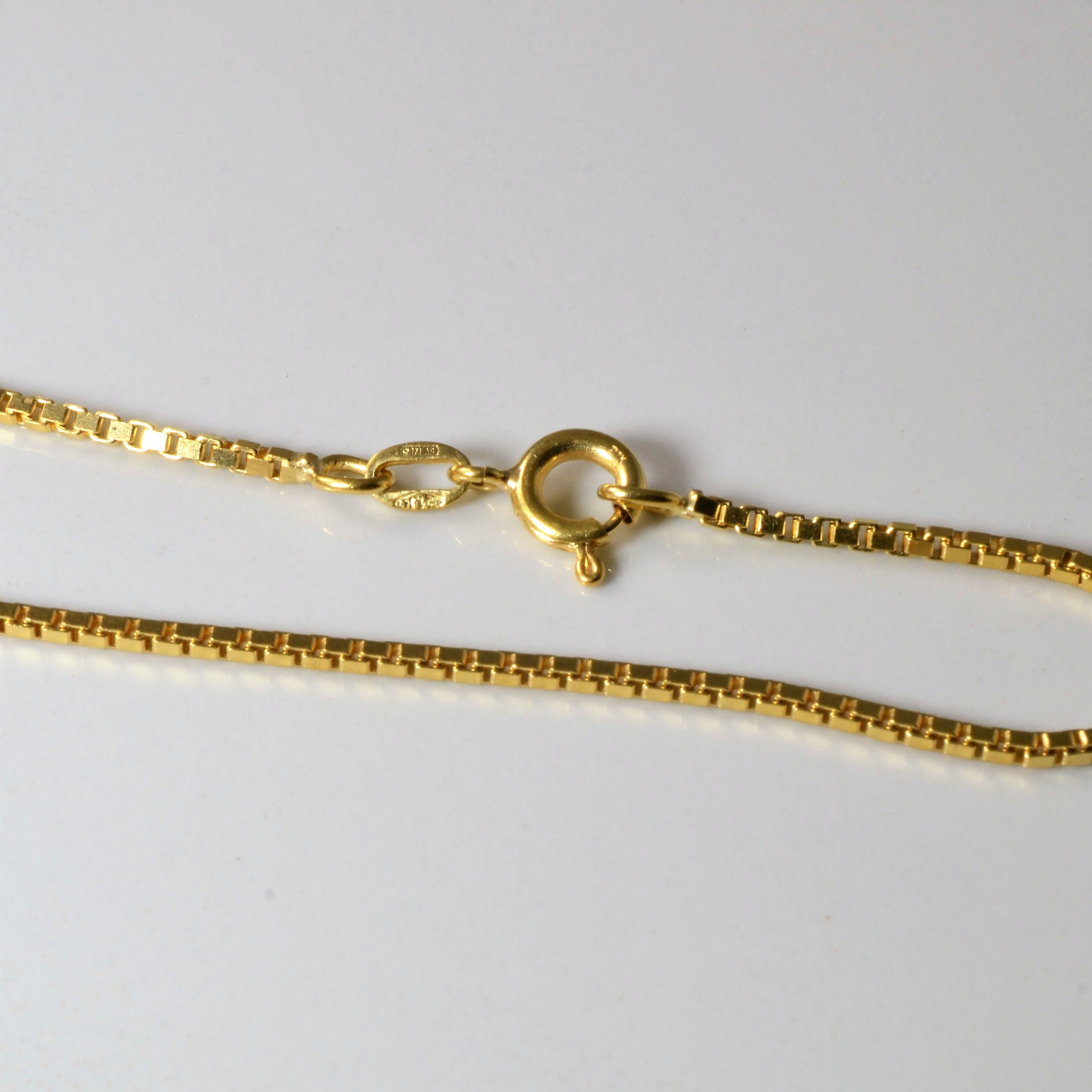 18k Yellow Gold Box Chain | 28" |