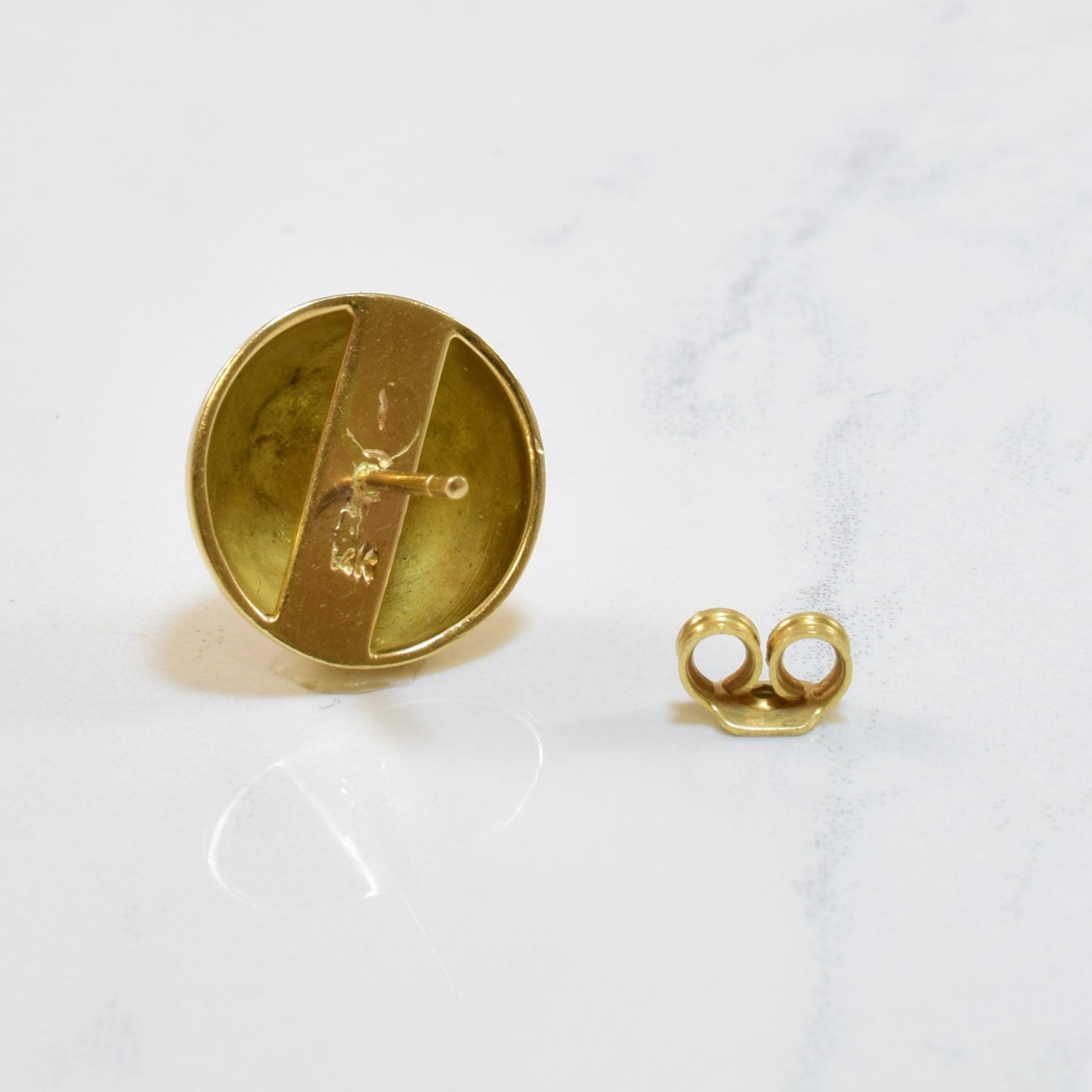Large Dome Stud Earrings |