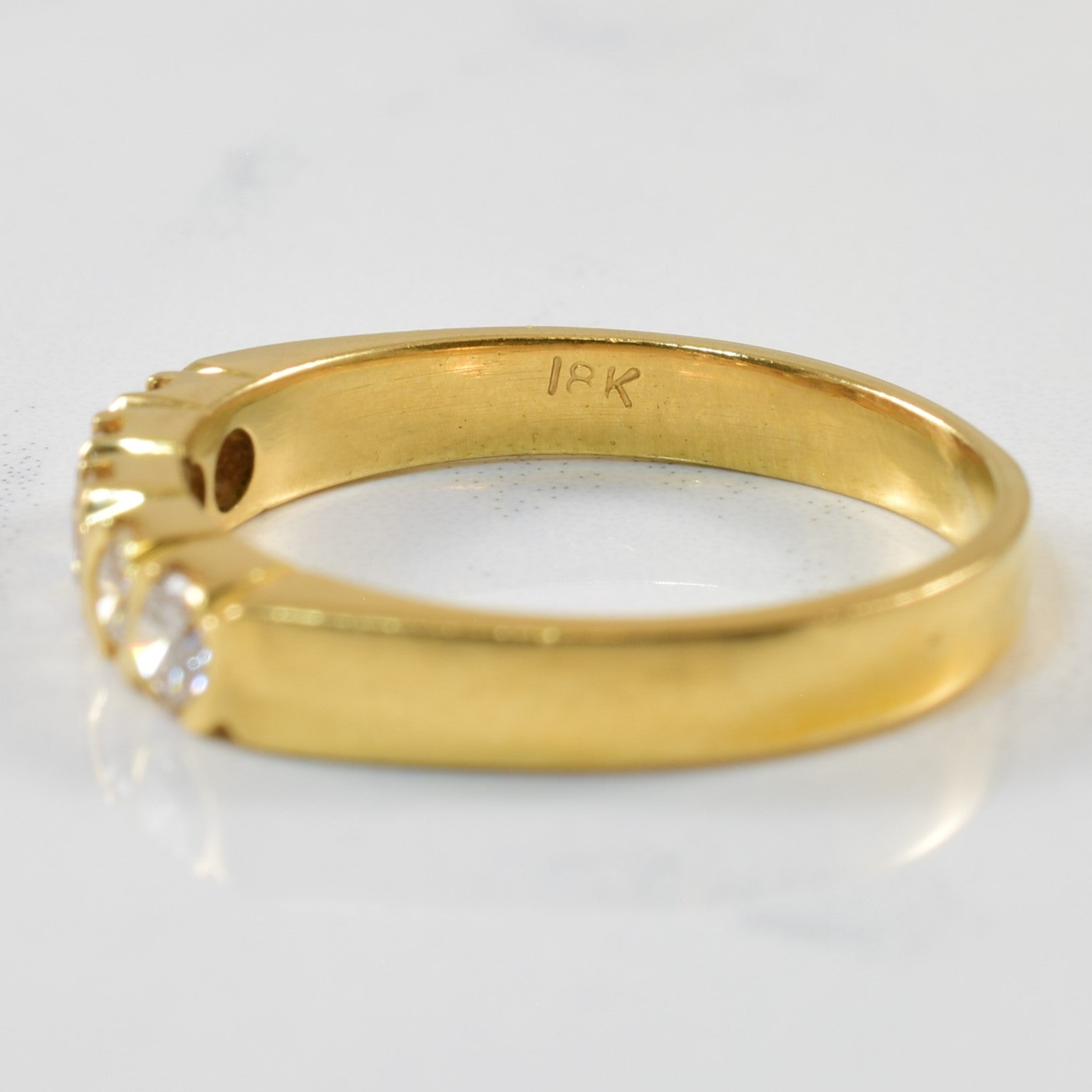 Semi Bezel Set Diamond Ring | 0.35ctw | SZ 7.5 |