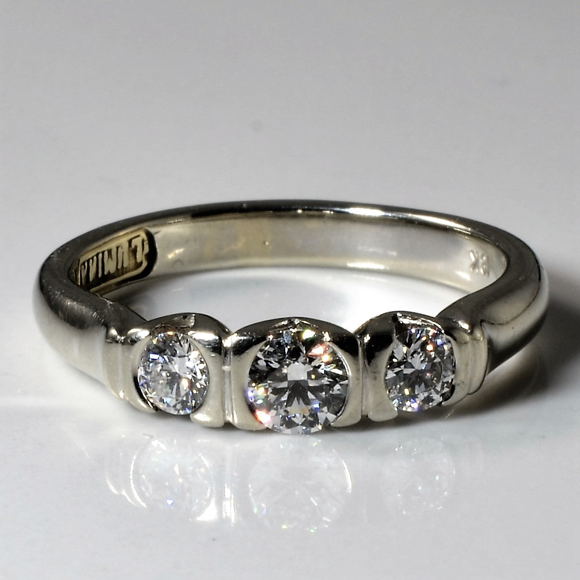 Three Stone Diamond Engagement Ring | 0.52ctw | SZ 7 |