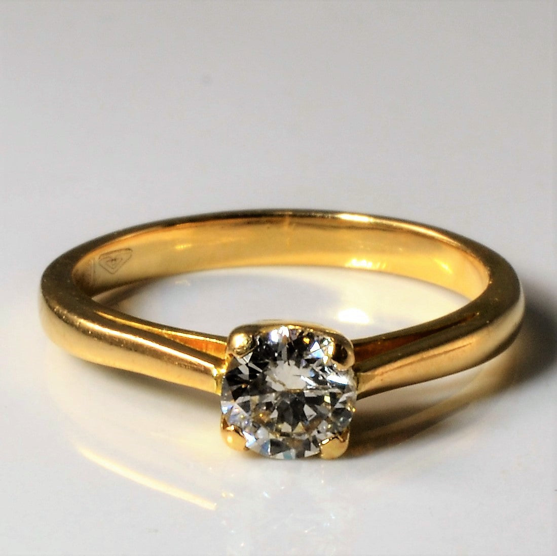 Yellow Gold Solitaire Diamond Ring | 0.43ct | SZ 5.25 |