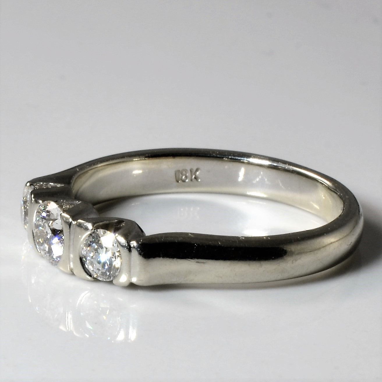 Three Stone Diamond Engagement Ring | 0.52ctw | SZ 7 |