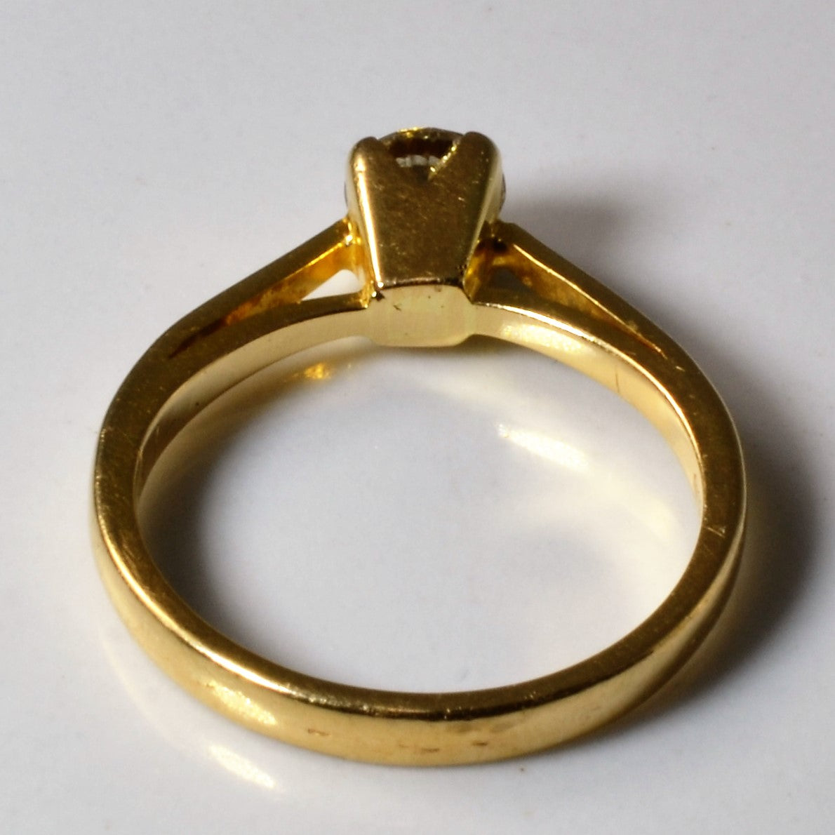 Yellow Gold Solitaire Diamond Ring | 0.43ct | SZ 5.25 |
