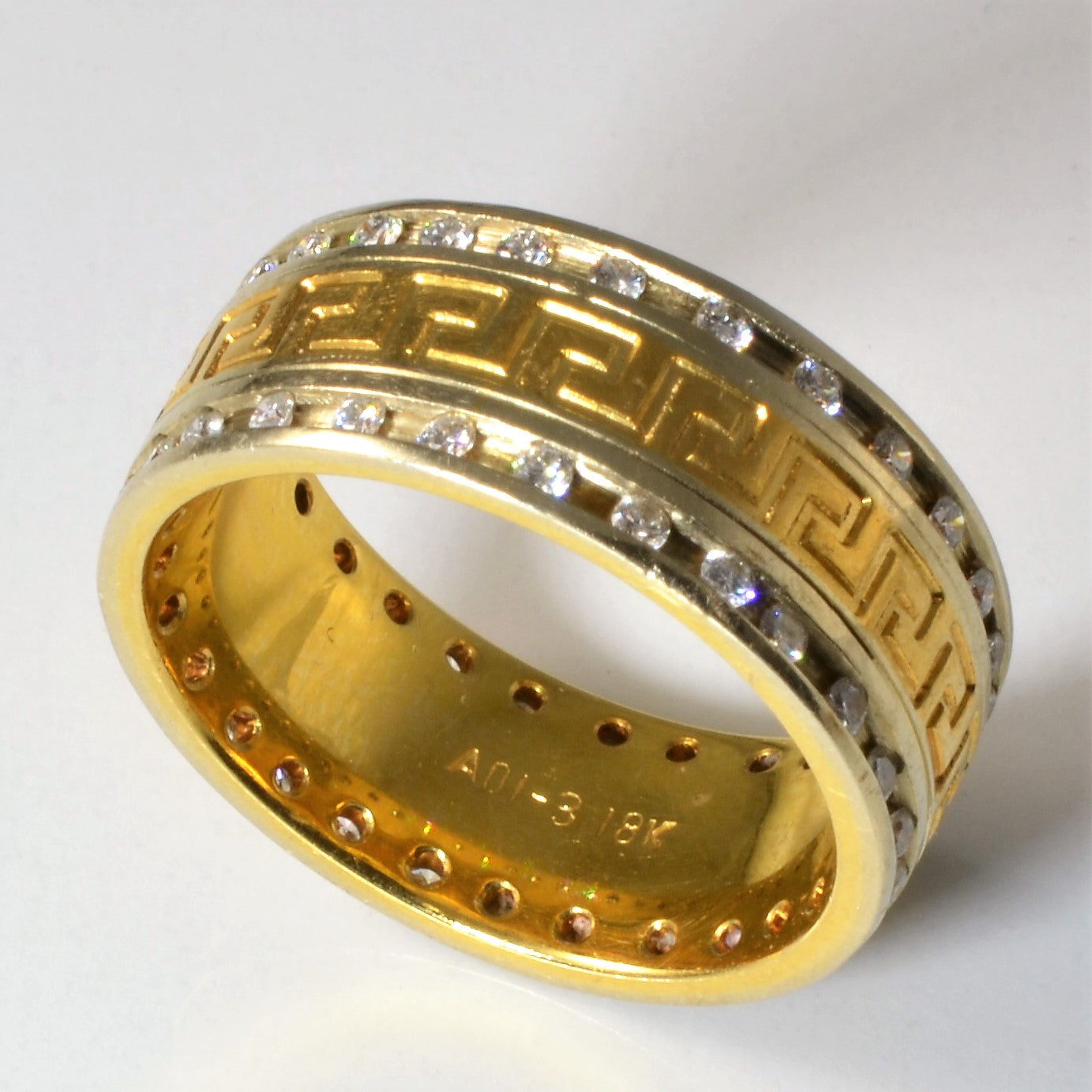 Geometric Double Row Eternity Band | 0.54ctw | SZ 10.25 |