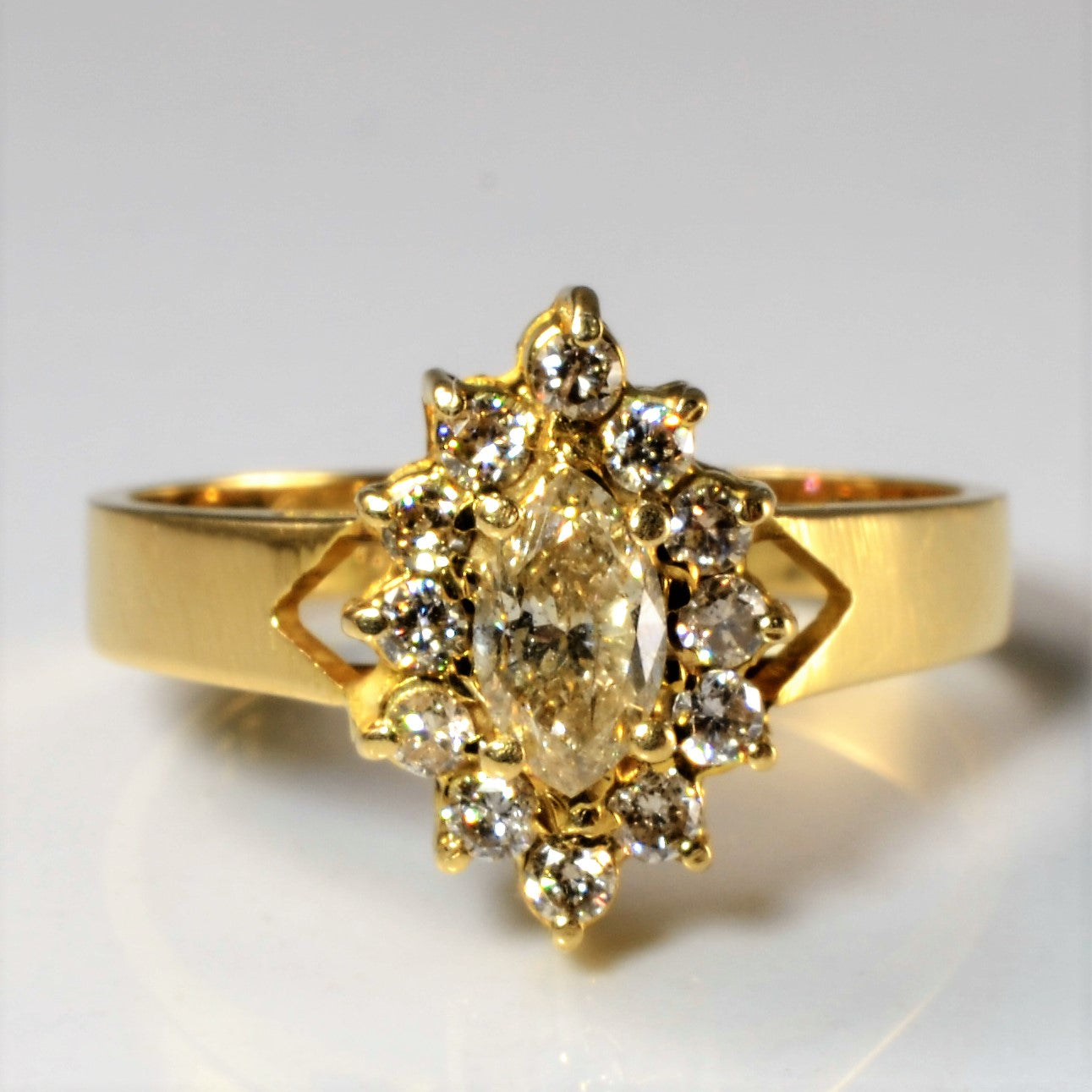 Marquise Diamond Cocktail Ring | 0.64ctw | SZ 7.25 |