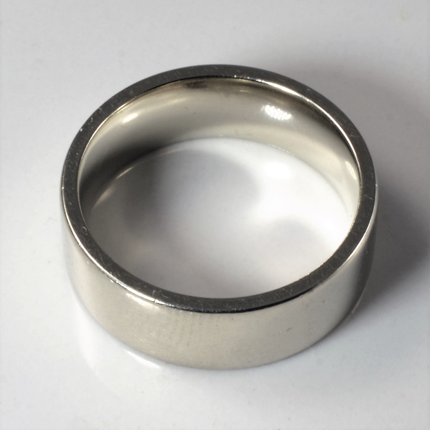 White Gold Flat Band | SZ 8.25 |
