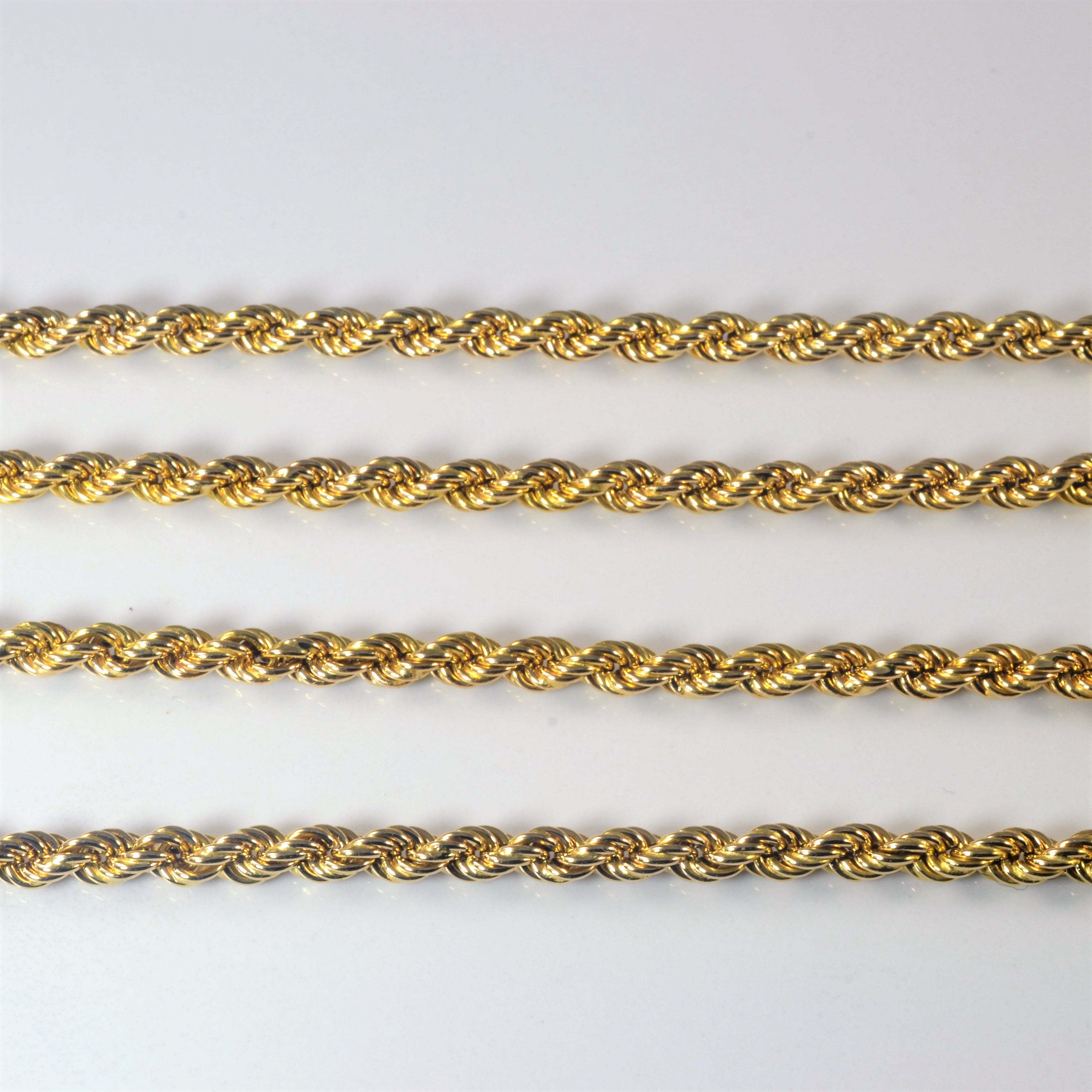 14k Yellow Gold Rope Chain | 24" |