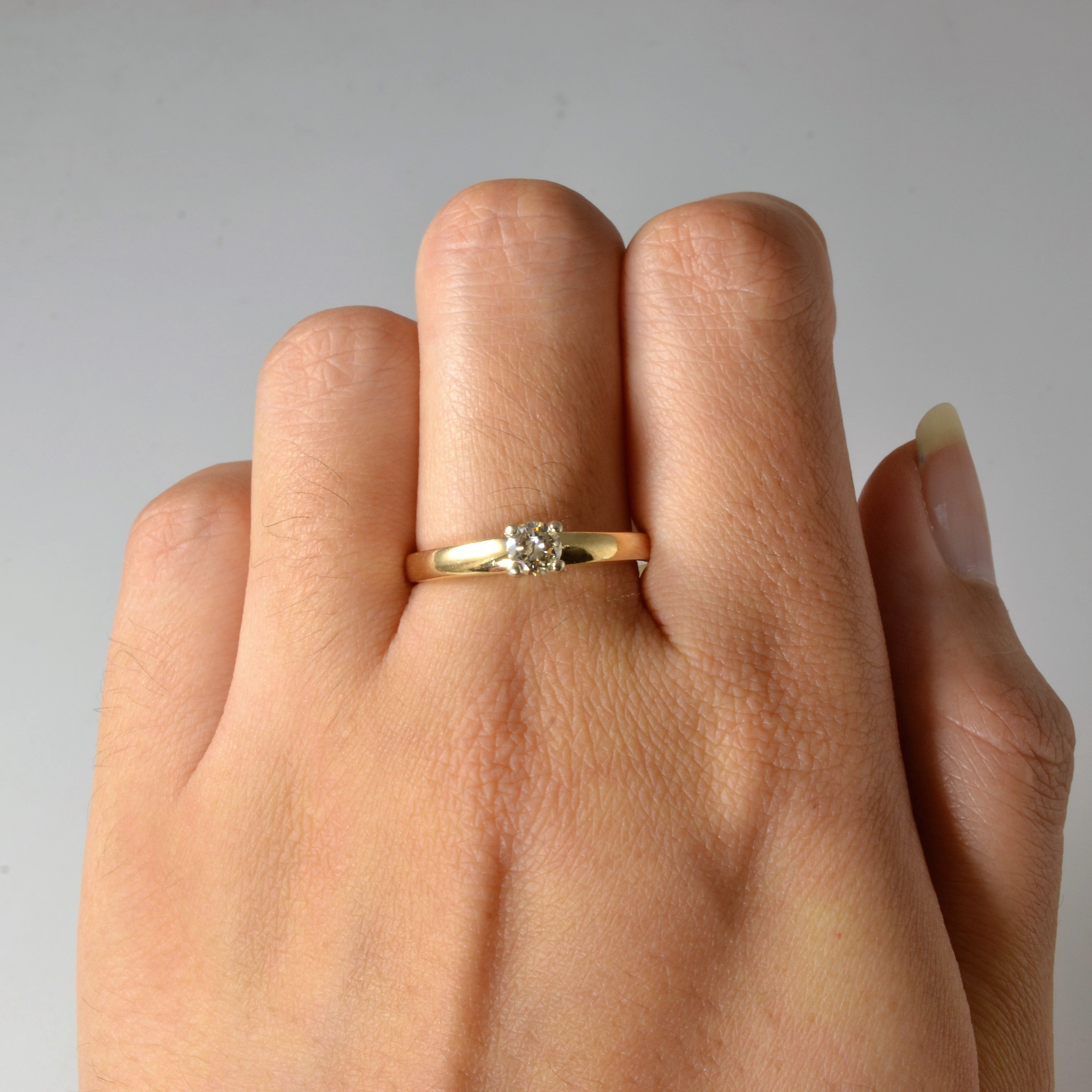 Solitaire Diamond Ring | 0.29ct | SZ 8.5 |