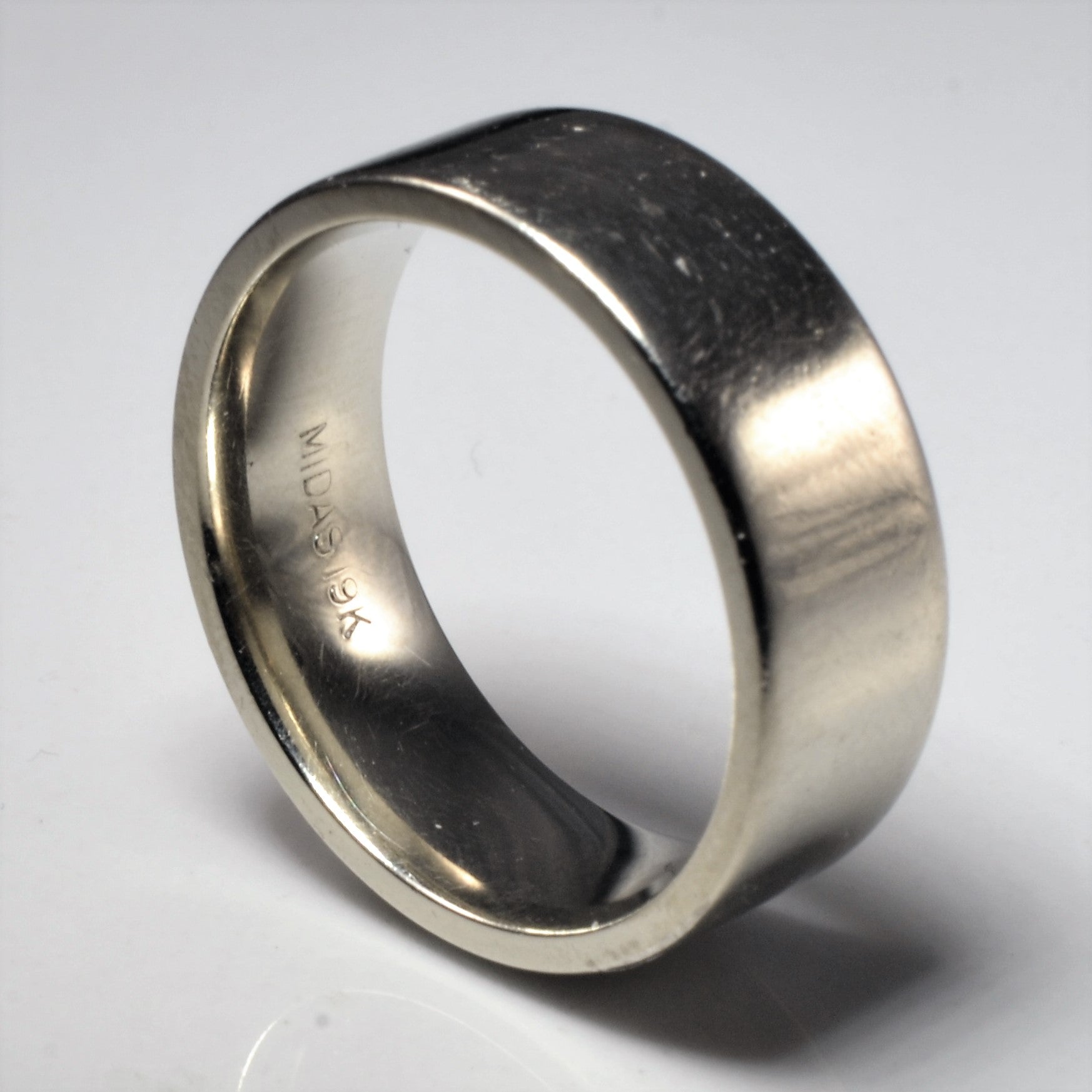 White Gold Flat Band | SZ 8.25 |