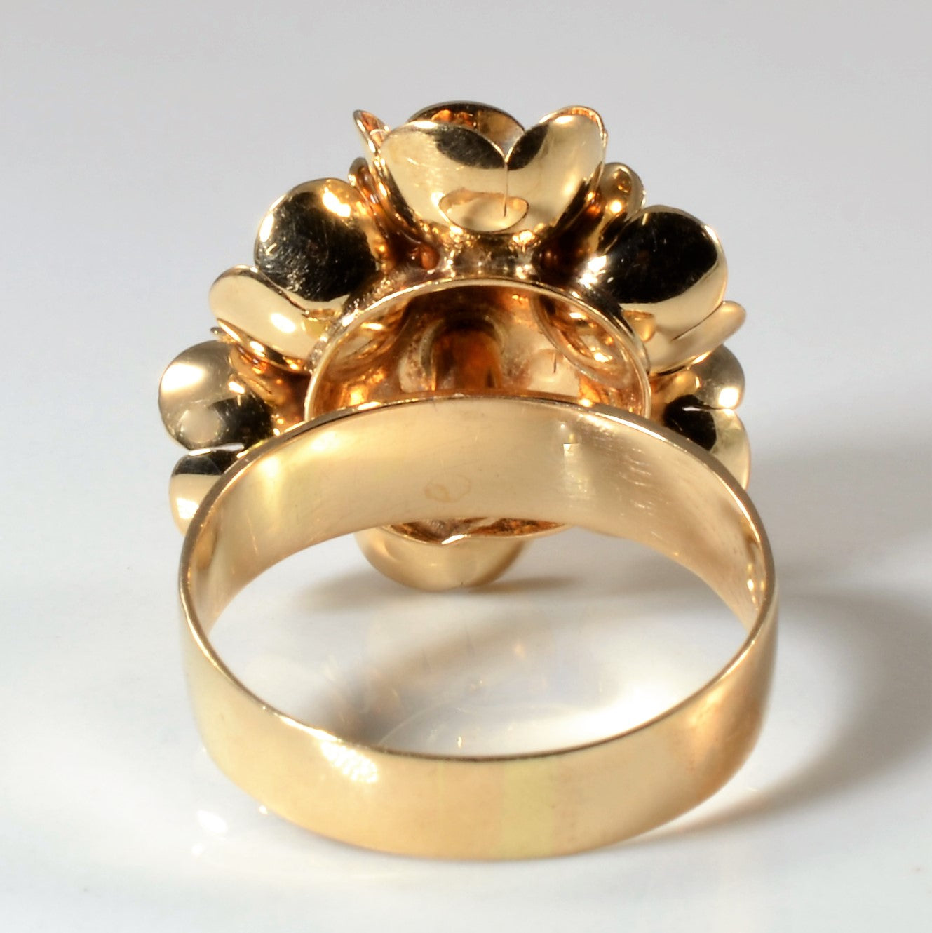 Floral Gold Cocktail Ring | SZ 7.75 |