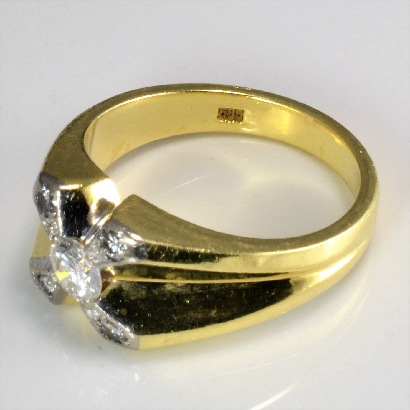 Five Stone Diamond Unisex Ring | 0.59 ctw, SZ 9.75 |