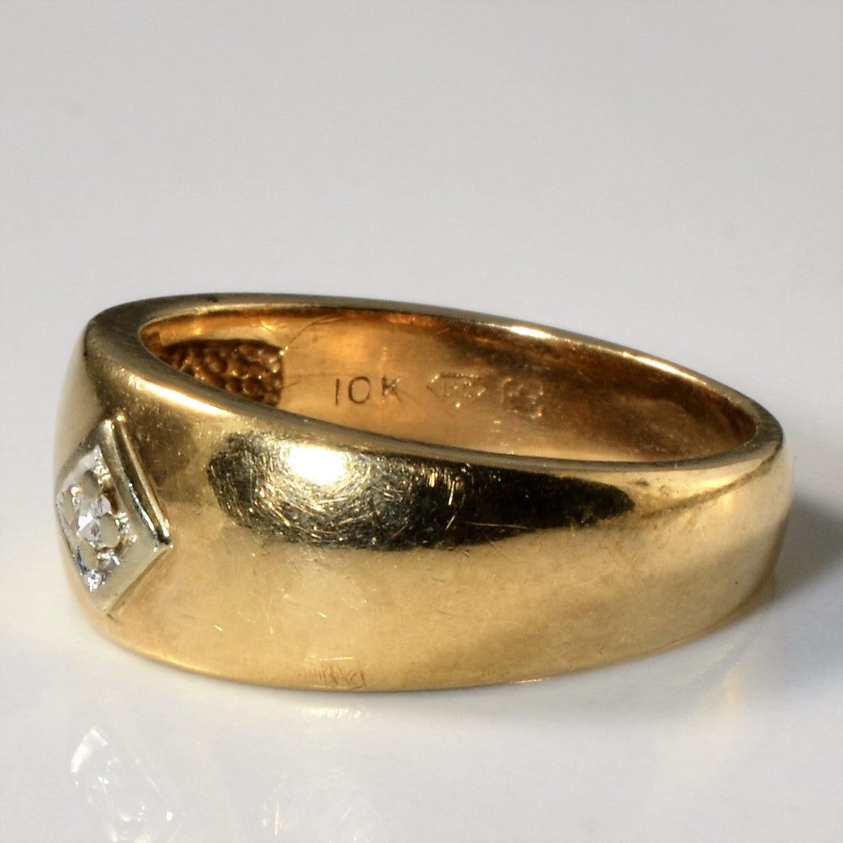 Solitaire Diamond Domed Band | 0.015ct | SZ 6 |