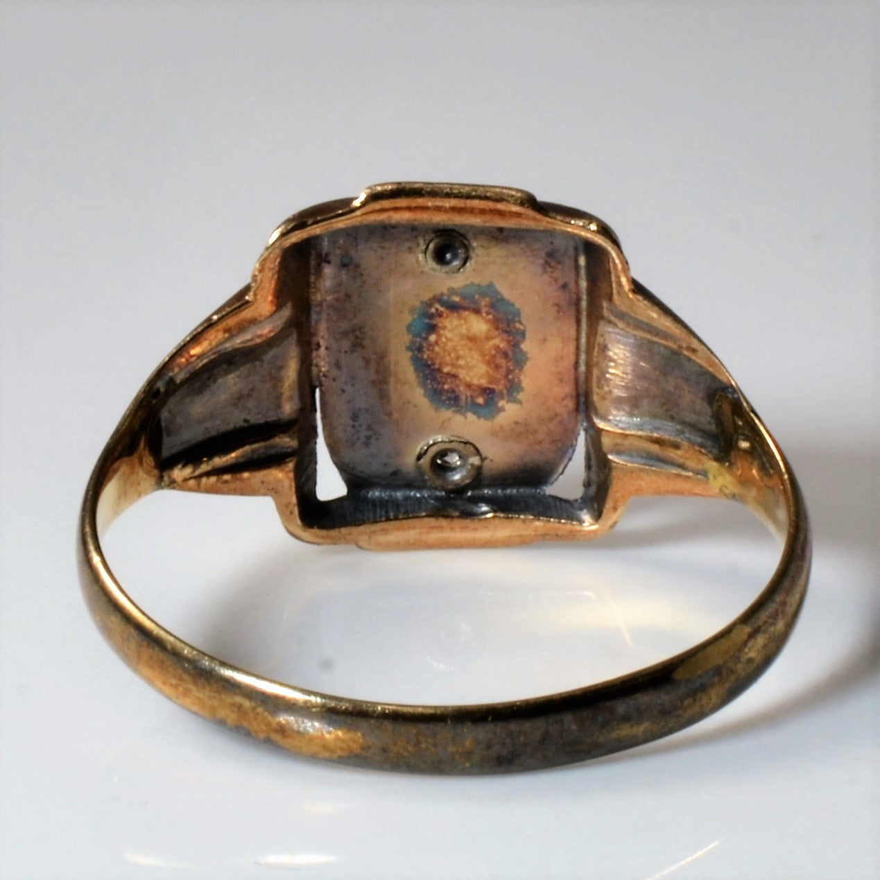 Early 1900s Diamond Signet Ring | 0.02ct | SZ 9.5 |