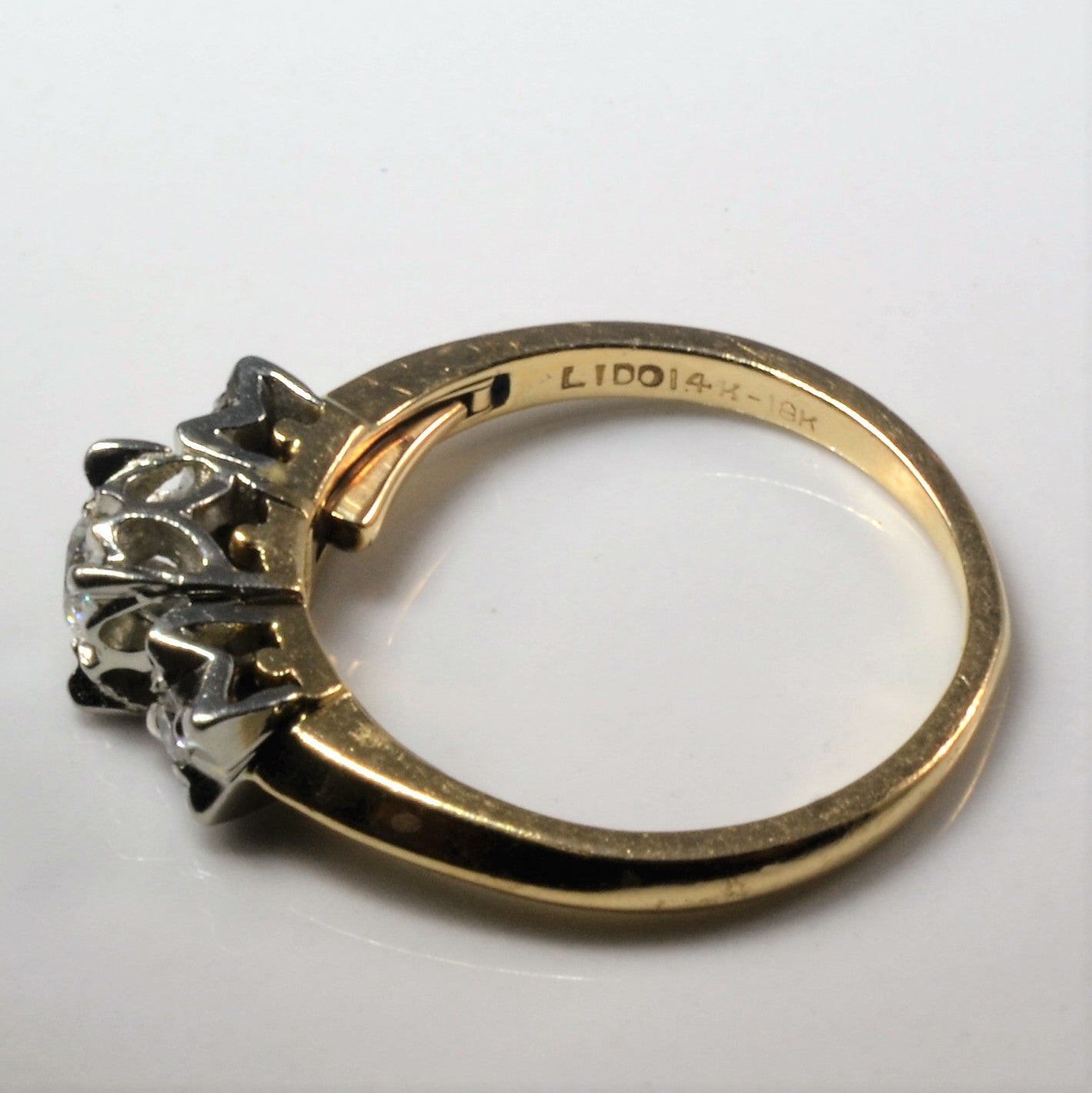 Three Stone Diamond Illusion Ring | 0.27ctw | SZ 6.5 |