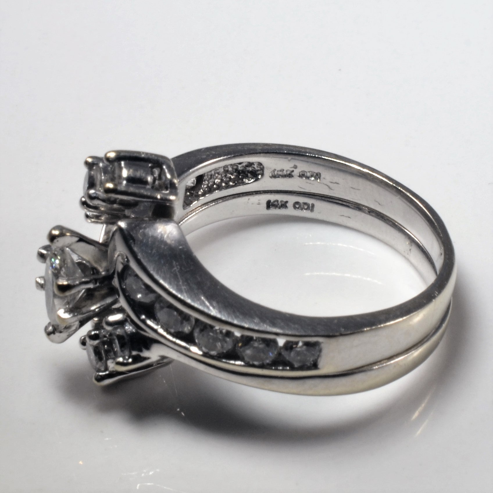 Marquise Engagement Ring & Jacket Set | 0.99ctw | SZ 6.75 |
