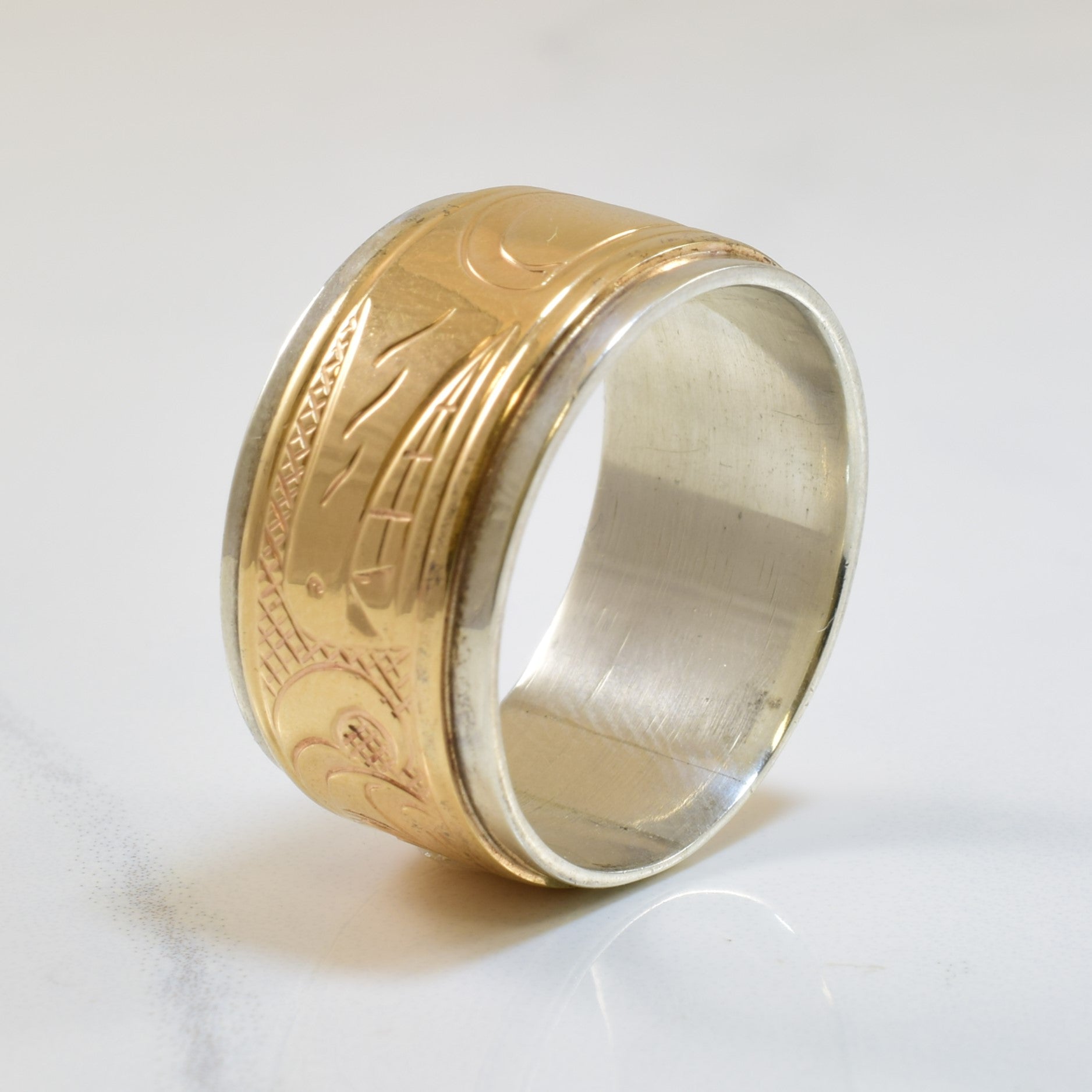 Two Tone Indigenous Art Ring | SZ 13 |
