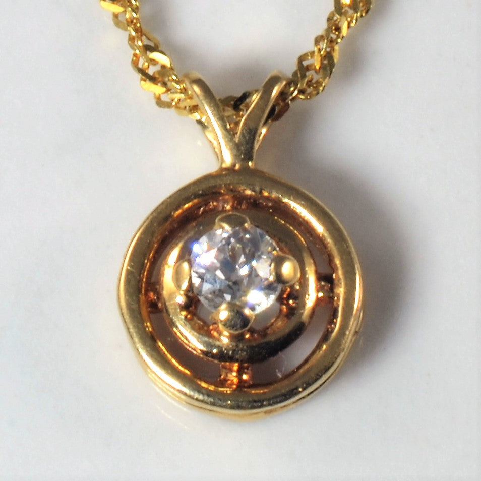 Collier en diamant taille ancienne | 0,07 ct | 17 pouces |