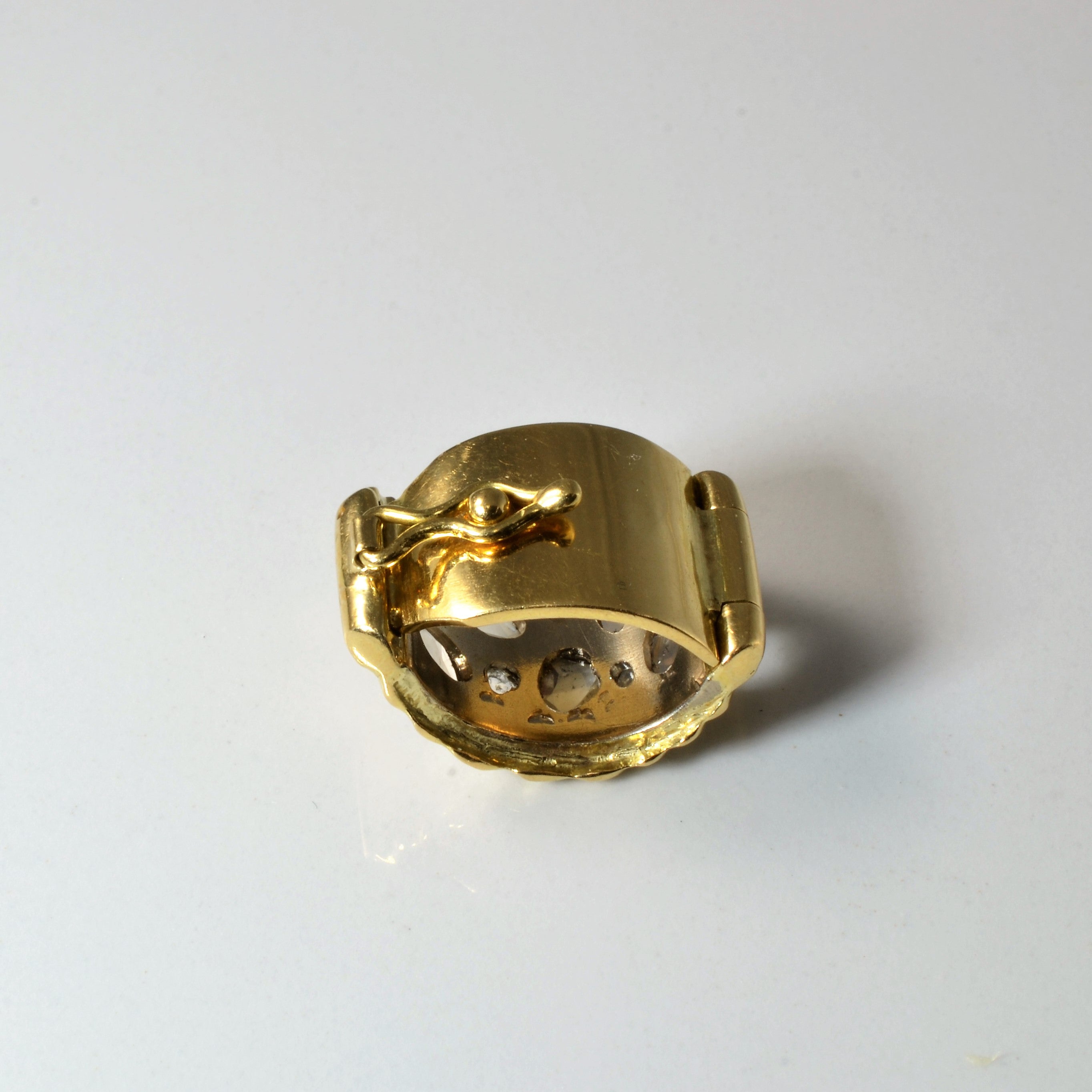 Table Cut Diamond Slider Clip Pendant | 0.27ctw |