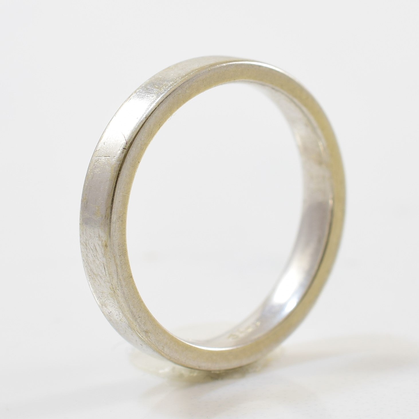 White Gold Wedding Band | SZ 4.75 |