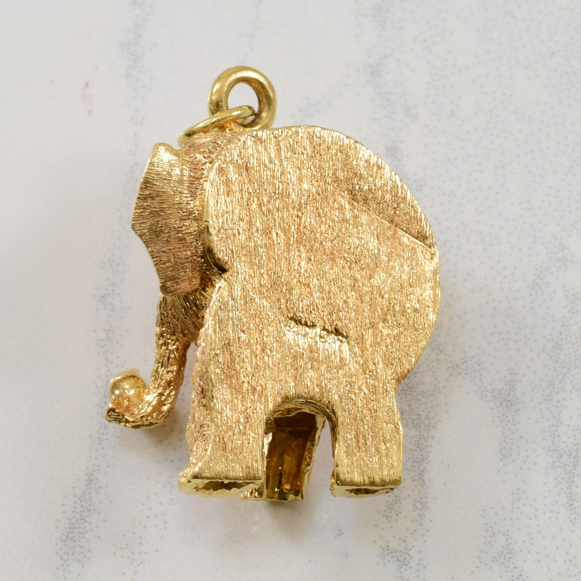 Synthetic Ruby Elephant Pendant | 0.03ctw |