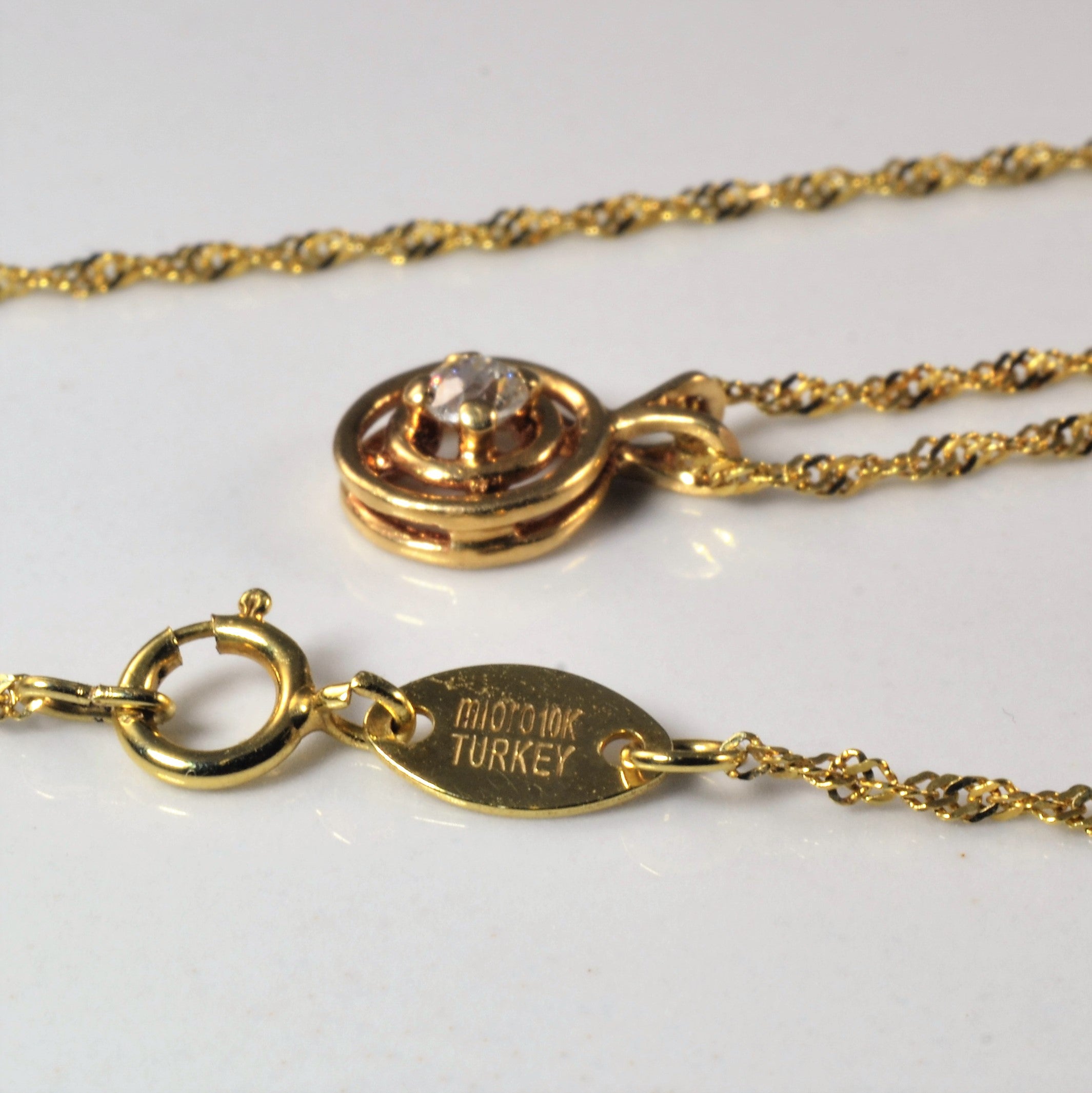 Collier en diamant taille ancienne | 0,07 ct | 17 pouces |
