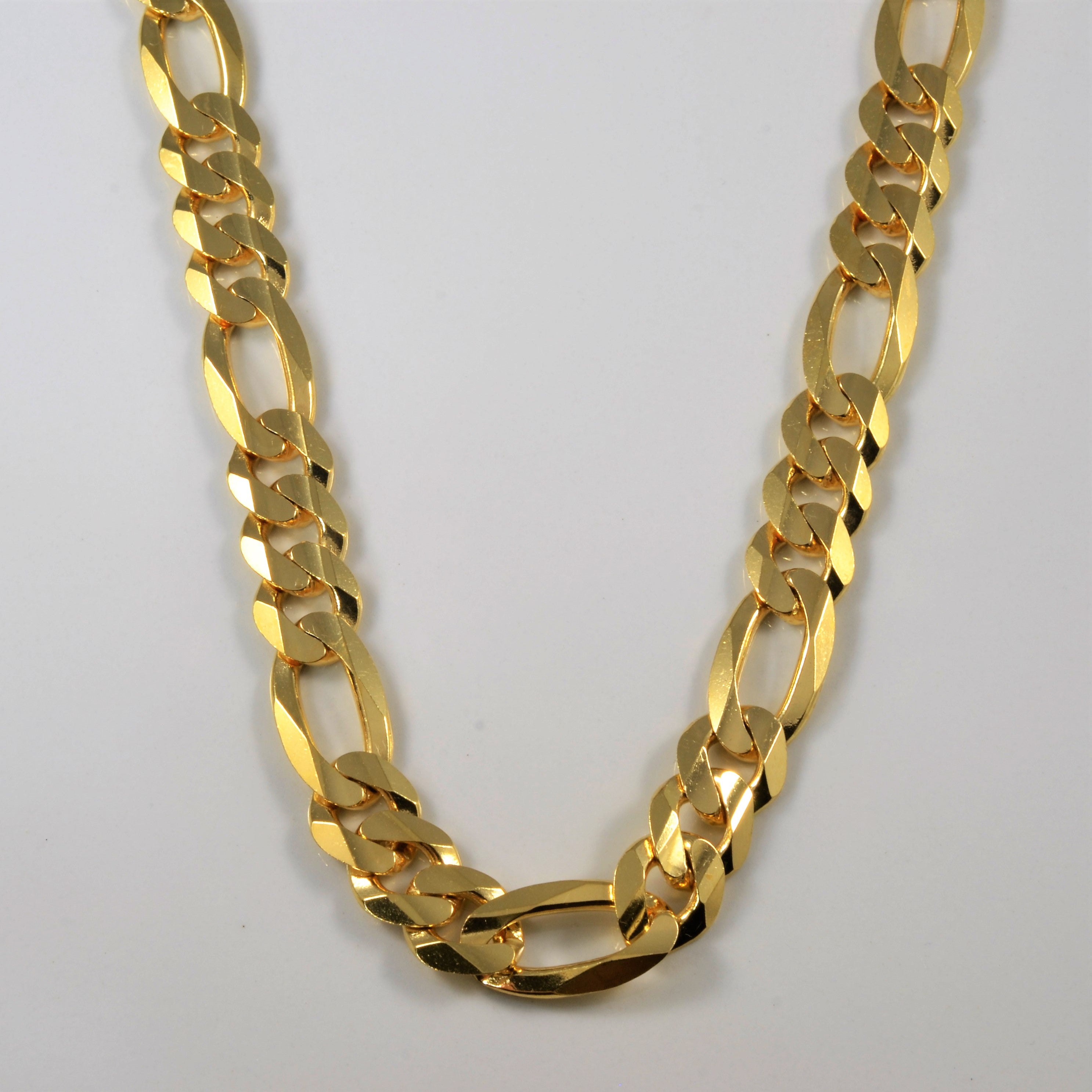 Chaîne Figaro en or jaune 10 carats | 22 pouces |