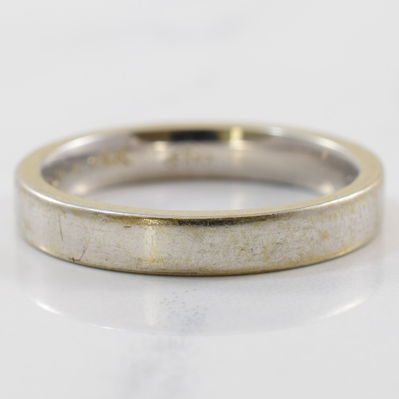 White Gold Wedding Band | SZ 4.75 |