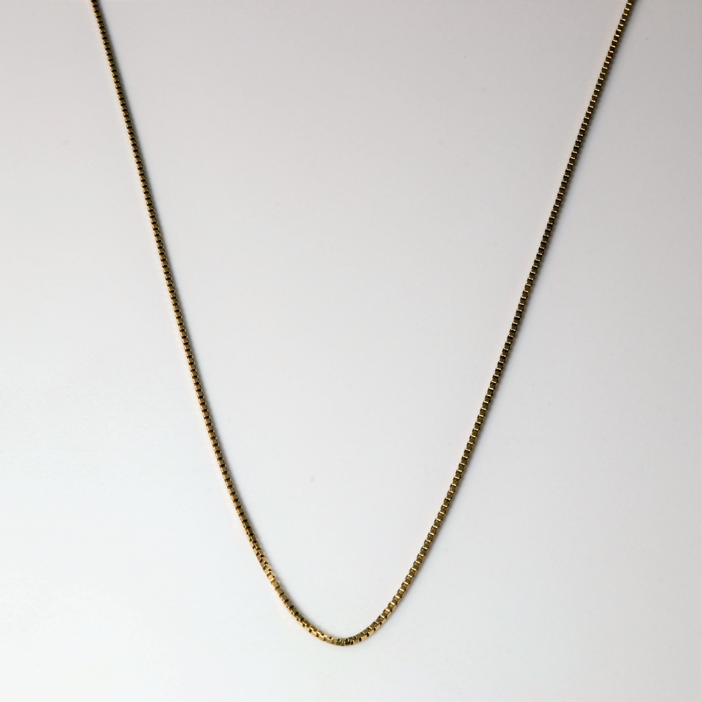 10k Yellow Gold Box Chain | 16" |
