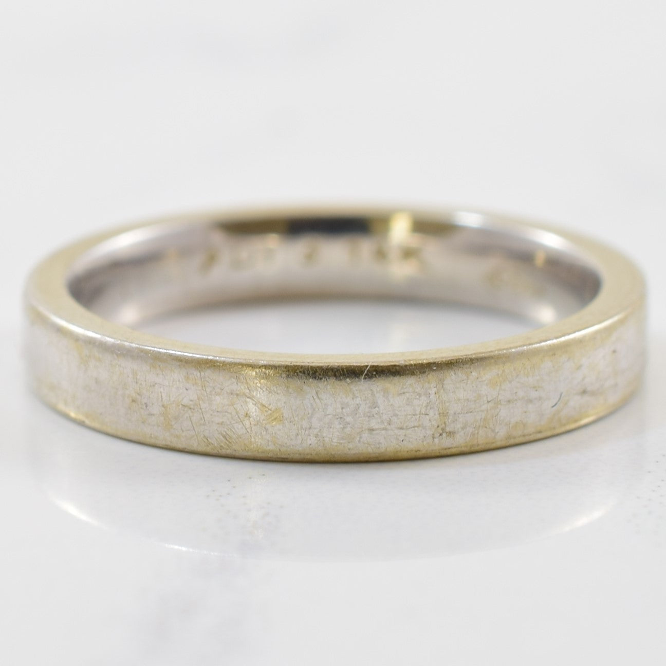 White Gold Wedding Band | SZ 4.75 |