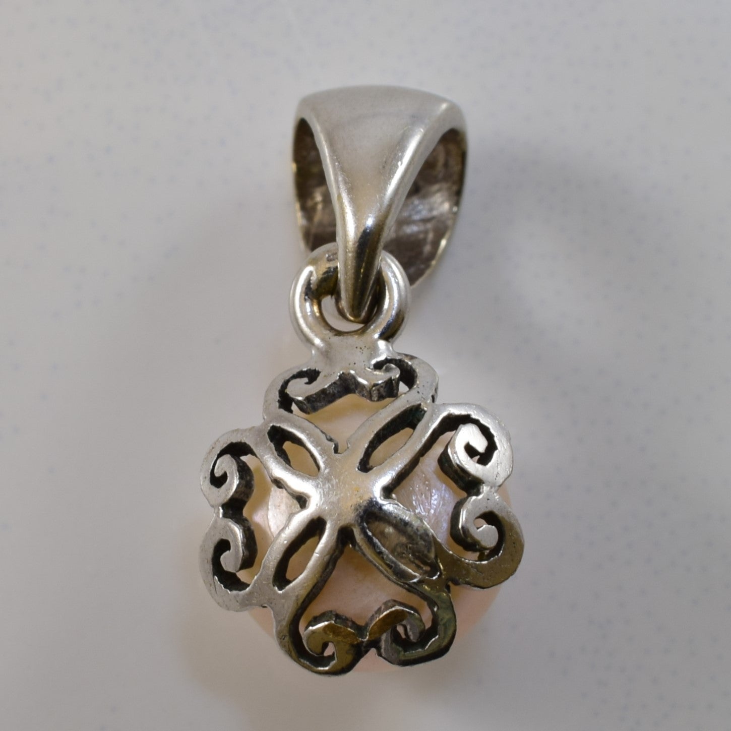 Pink Pearl Filigree Pendant | 2.50ct |