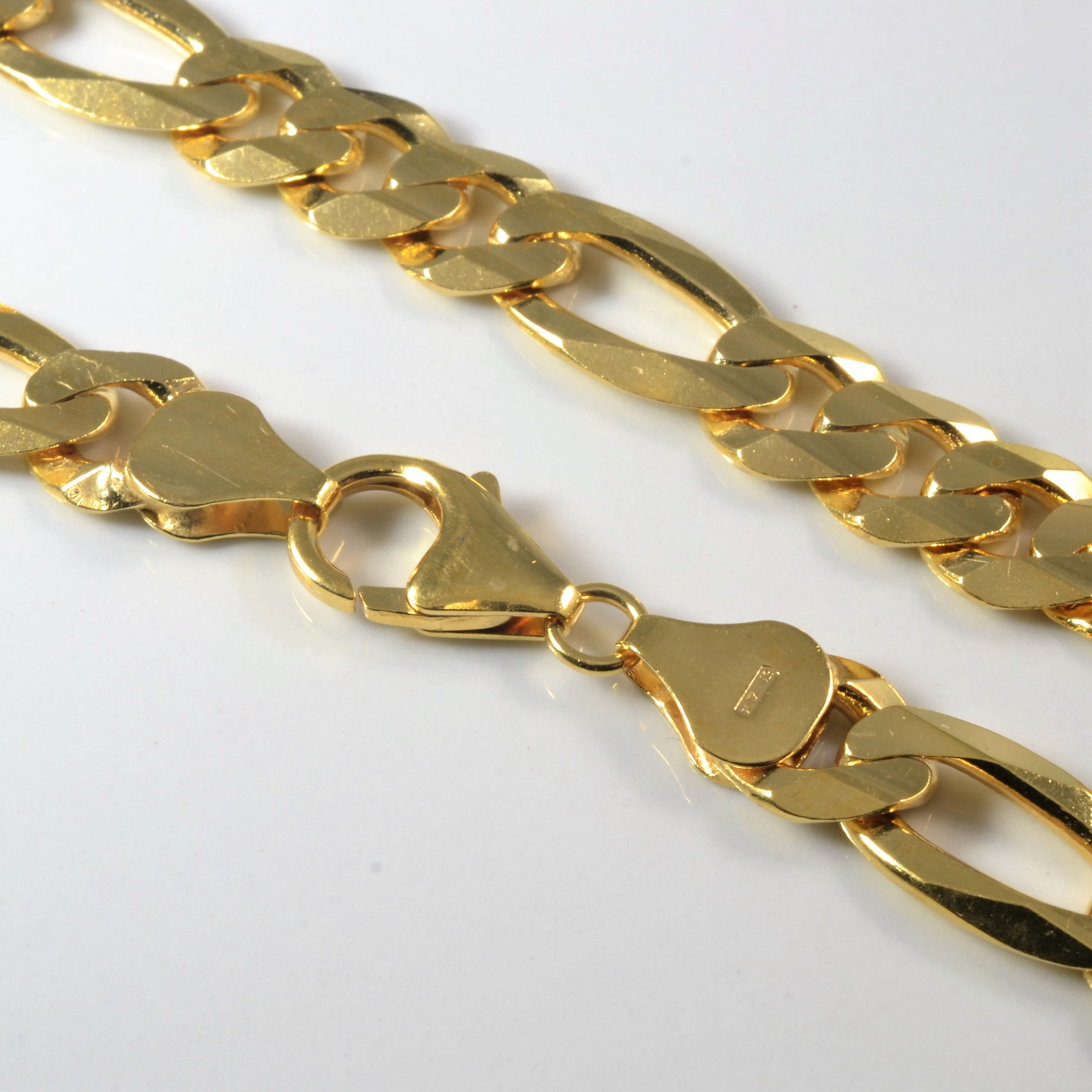 Chaîne Figaro en or jaune 10 carats | 22 pouces |