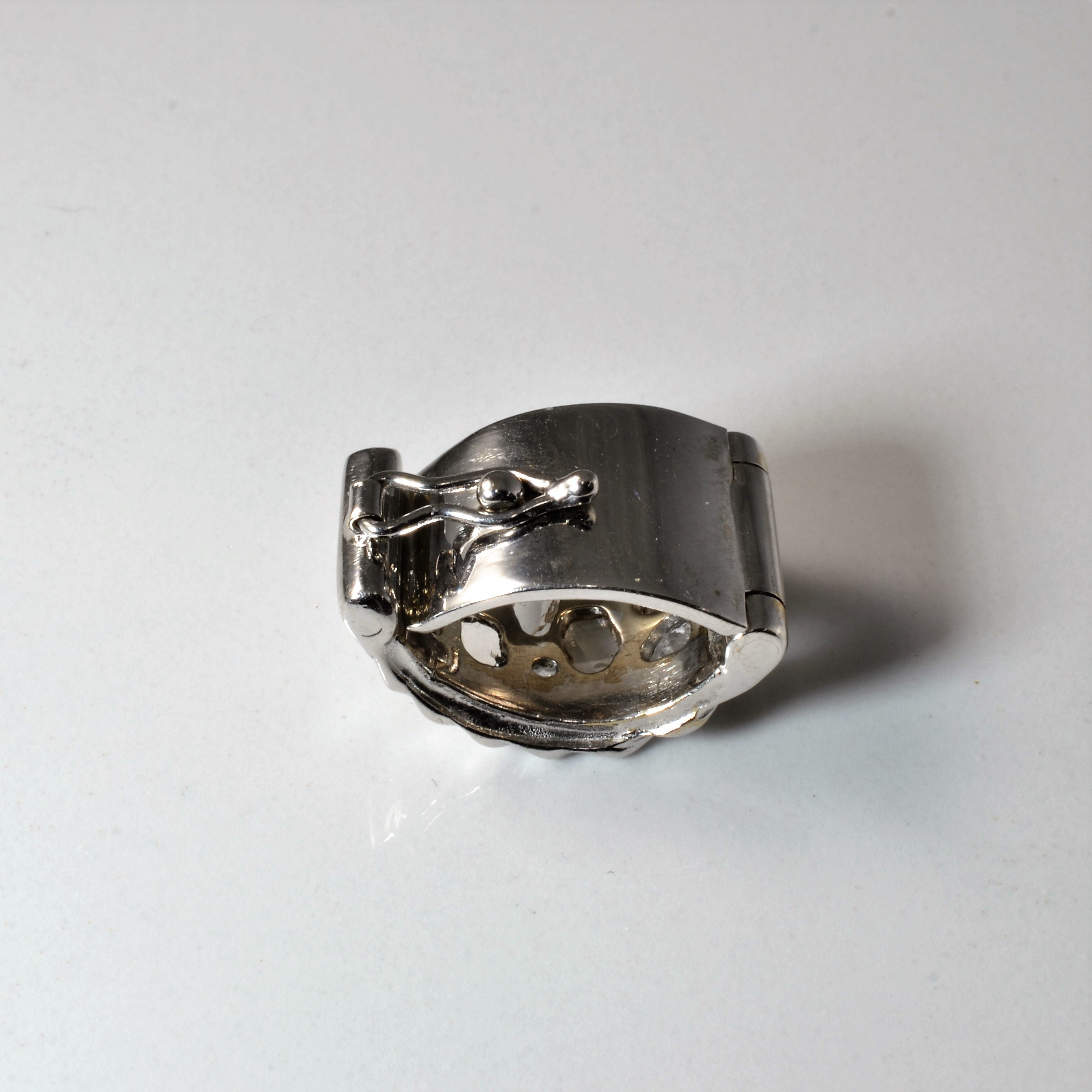 Table Cut Diamond Slider Clip Pendant | 0.29ctw |