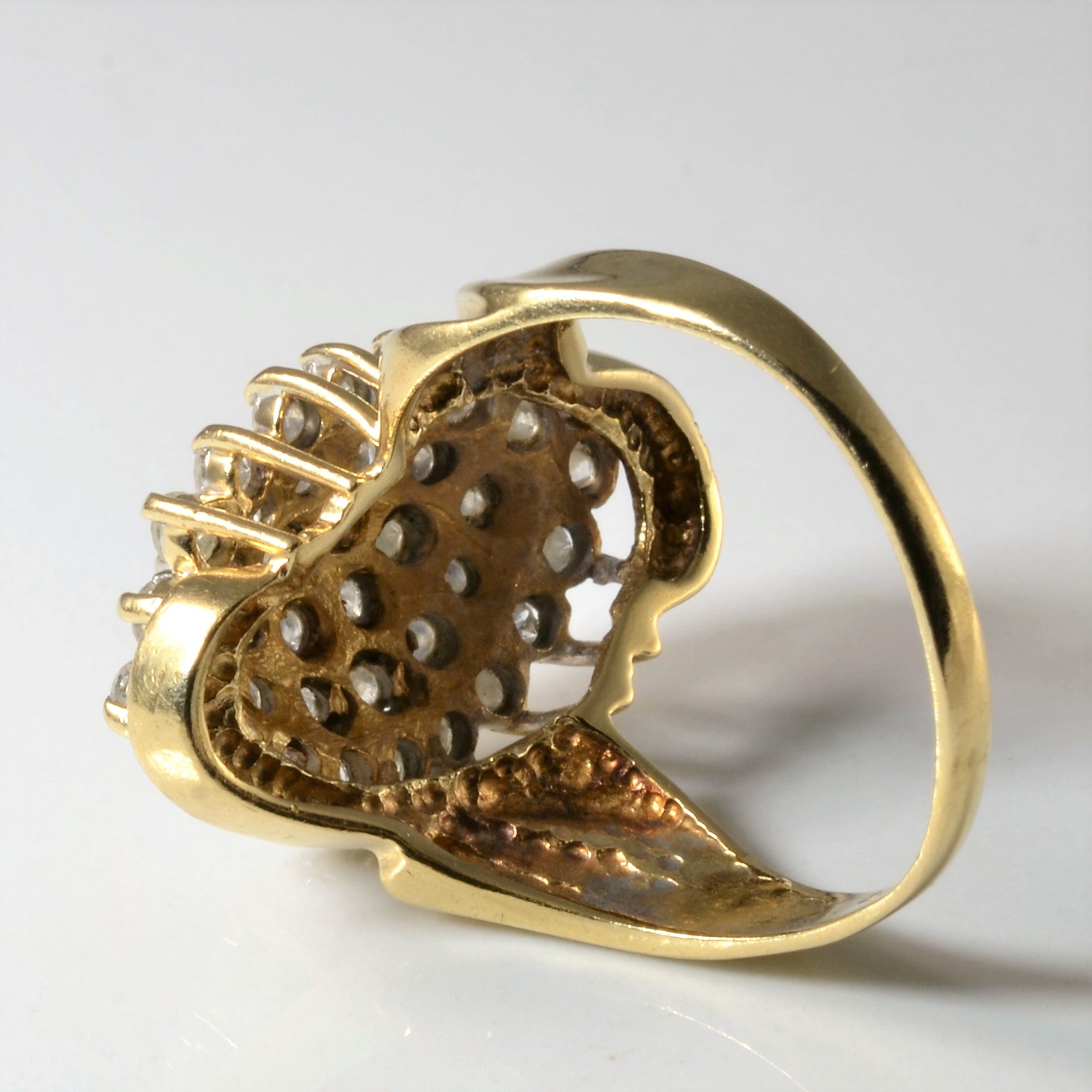 Marquise Shaped Diamond Bypass Cluster Ring | 2.00ctw | SZ 9.25 |