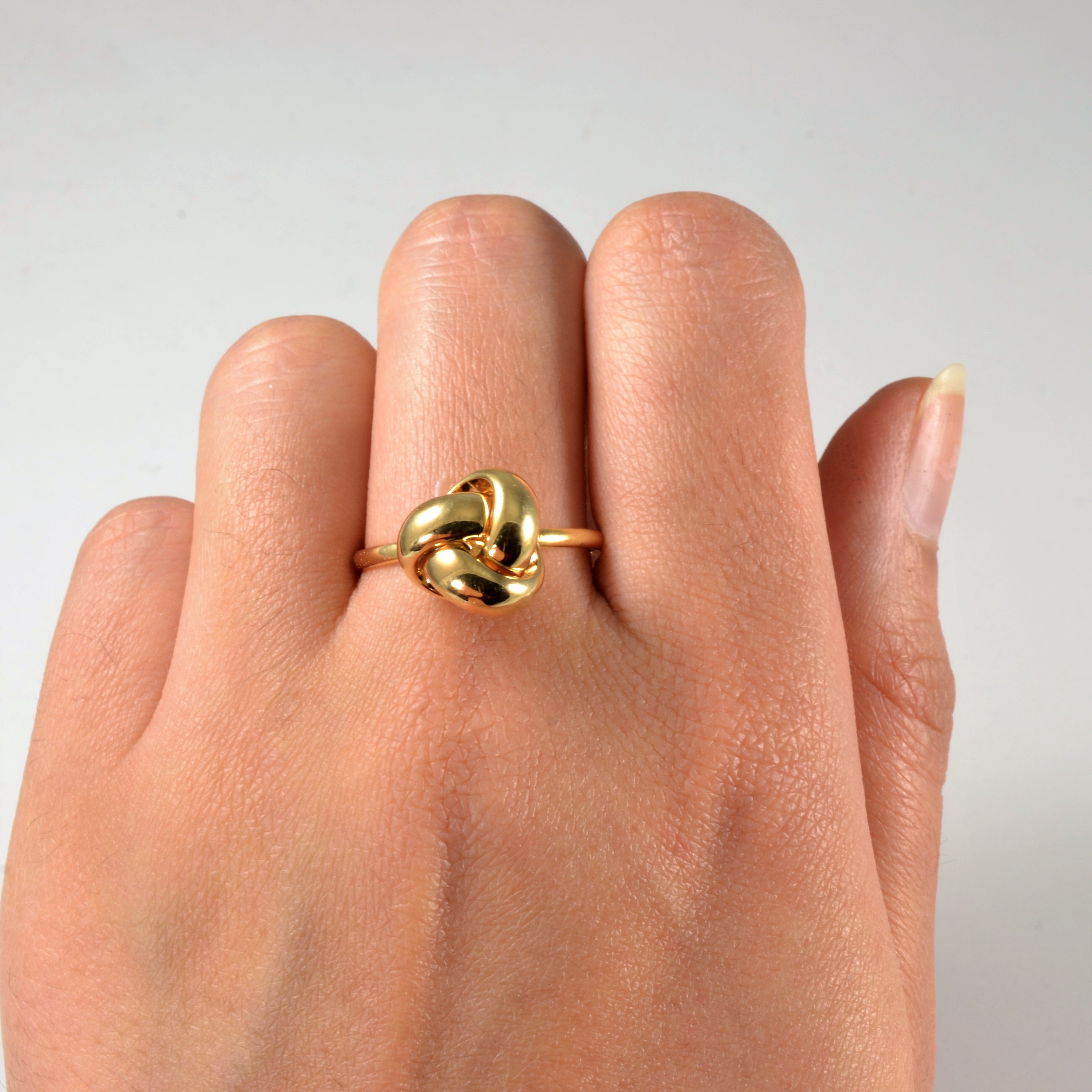 Bague nœud en or jaune | Taille 9 |