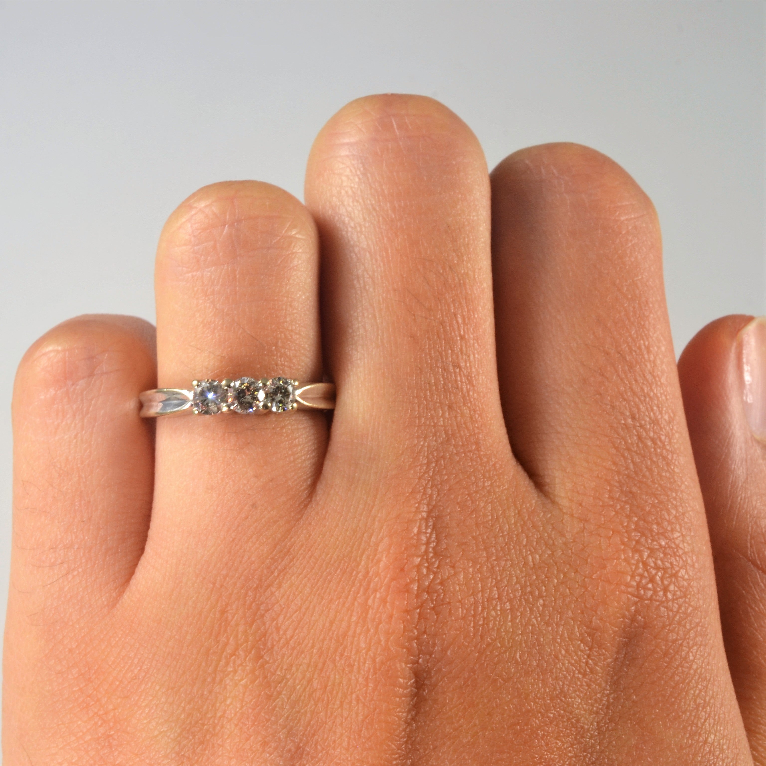 Three Stone Diamond Ring | 0.42ctw | SZ 5.25 |