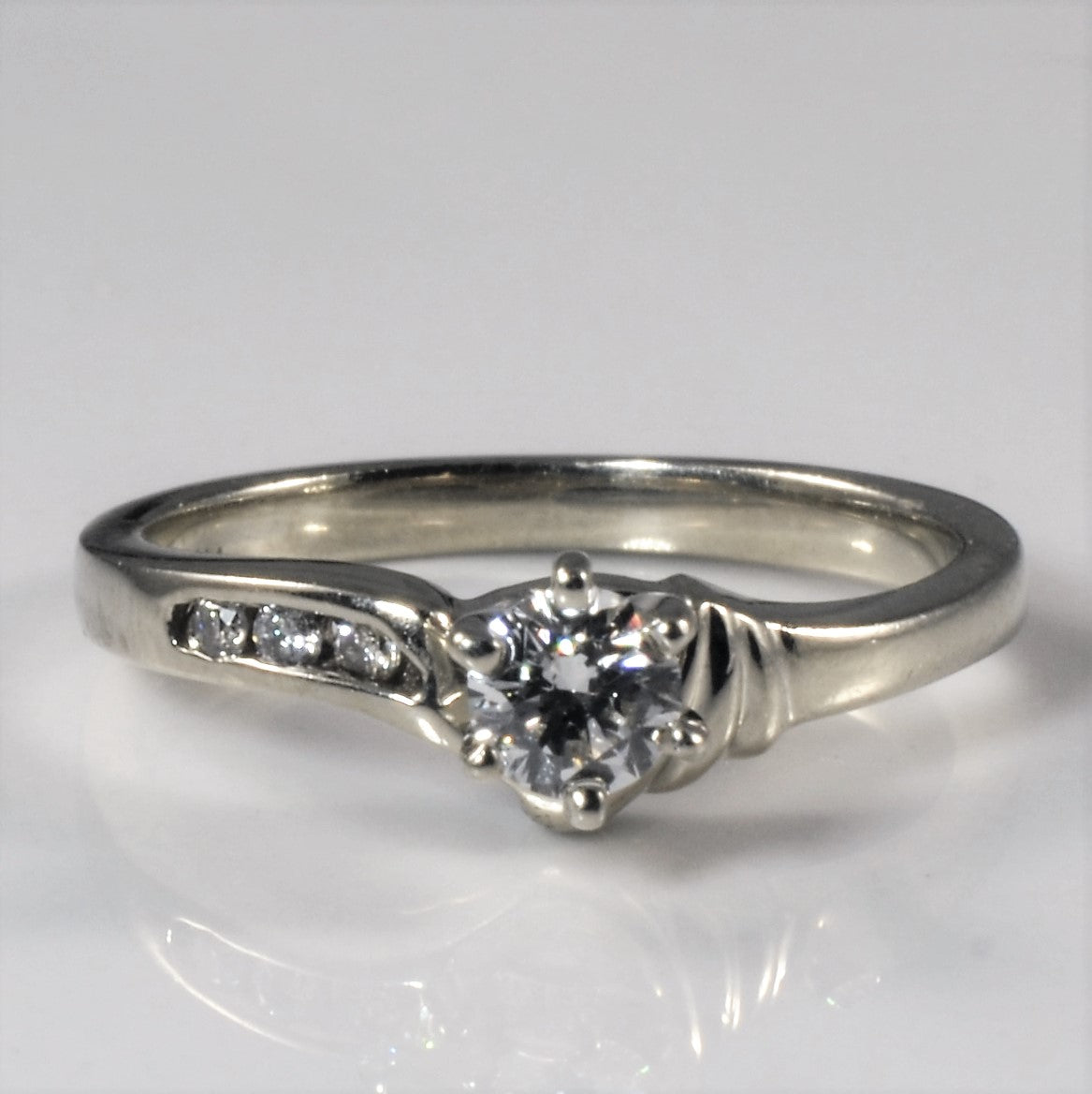 Bypass Six Prong Diamond Ring | 0.26ctw | SZ 5.5 |