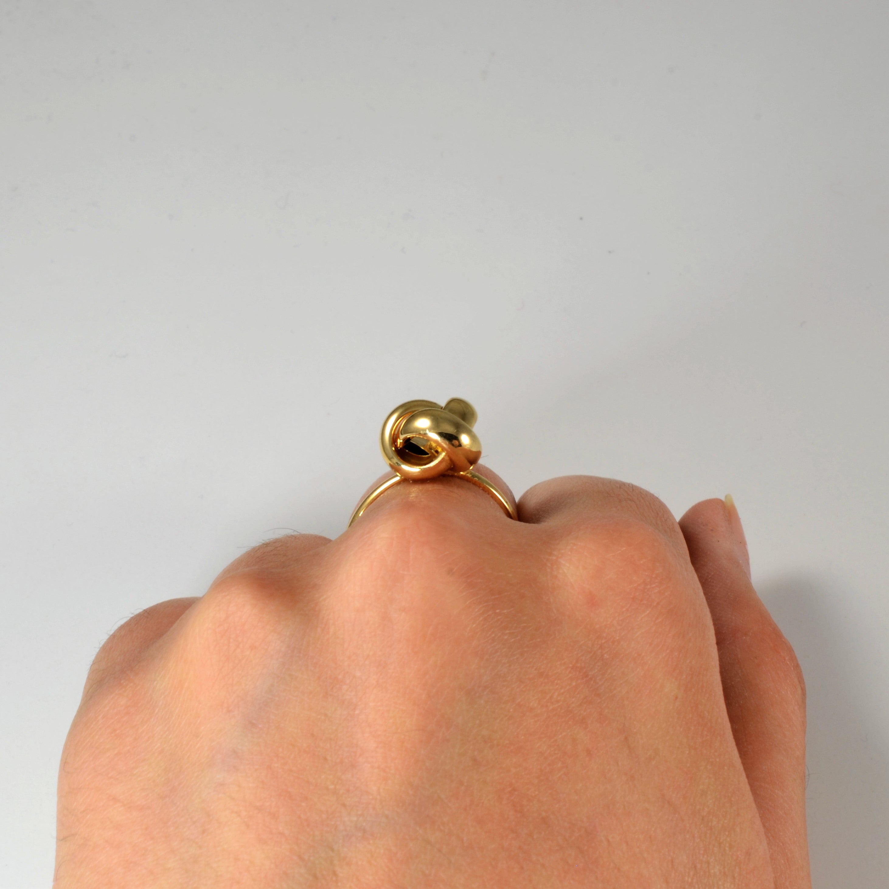 Bague nœud en or jaune | Taille 9 |