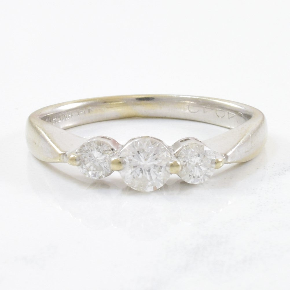 Three Stone Diamond Engagement Ring | 0.50ctw | SZ 5 |