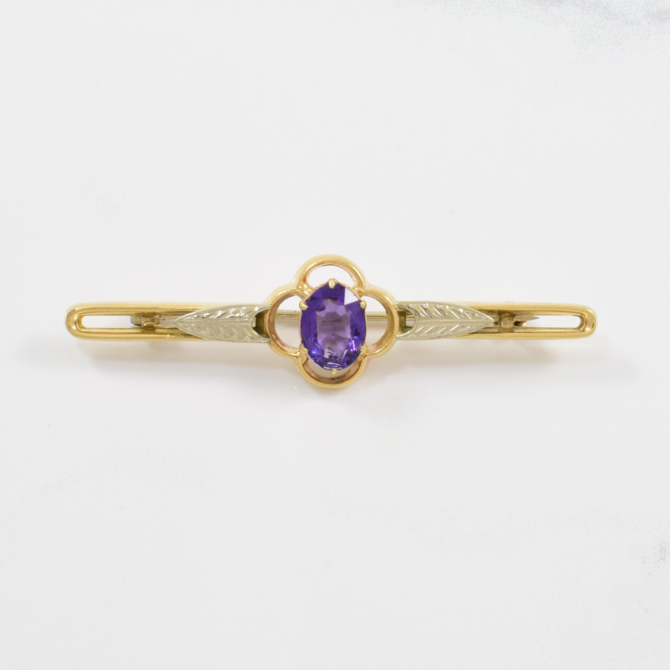Retro Era Amethyst Brooch | 1.00ct |