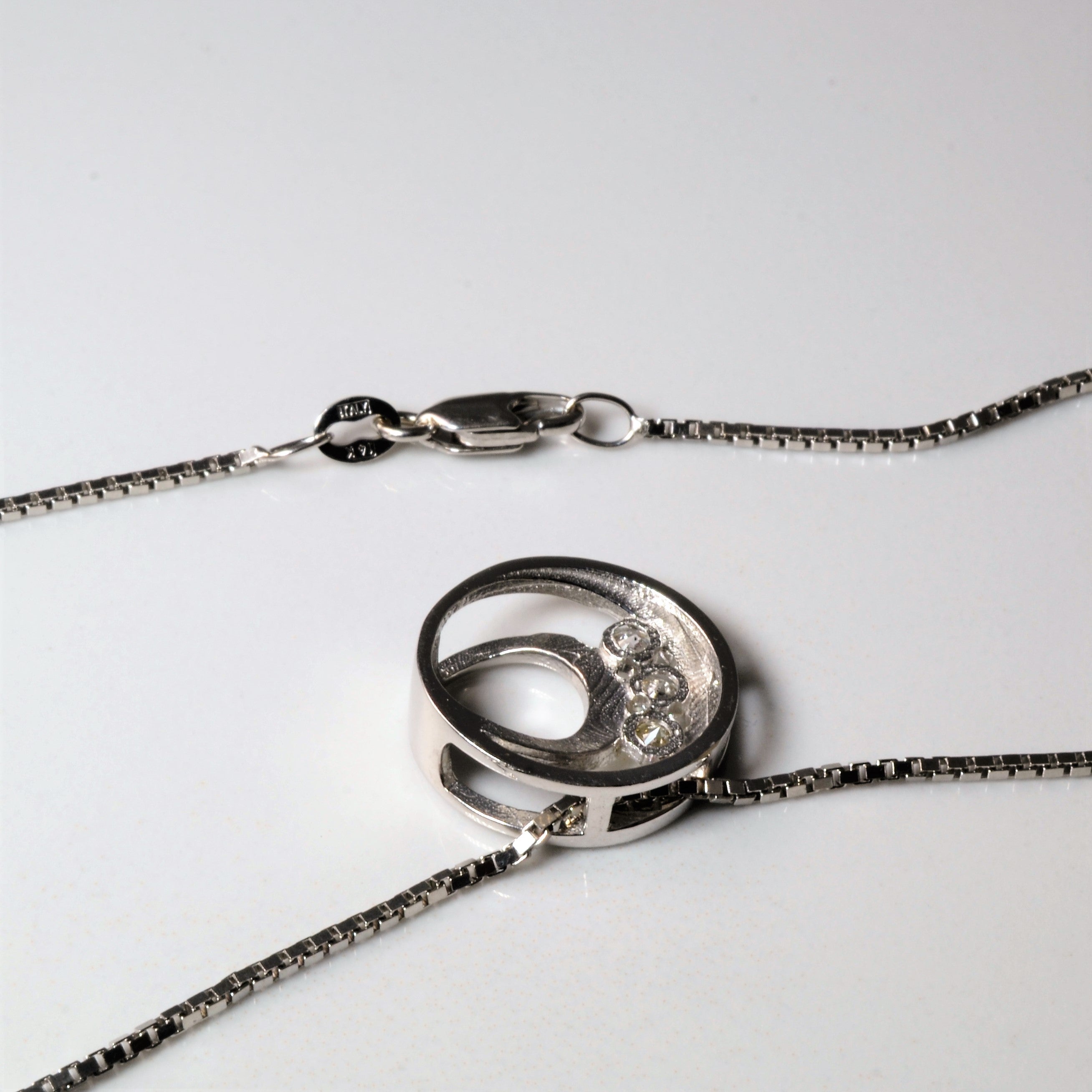 Diamond Swirl Necklace | 0.33ctw | 20"|