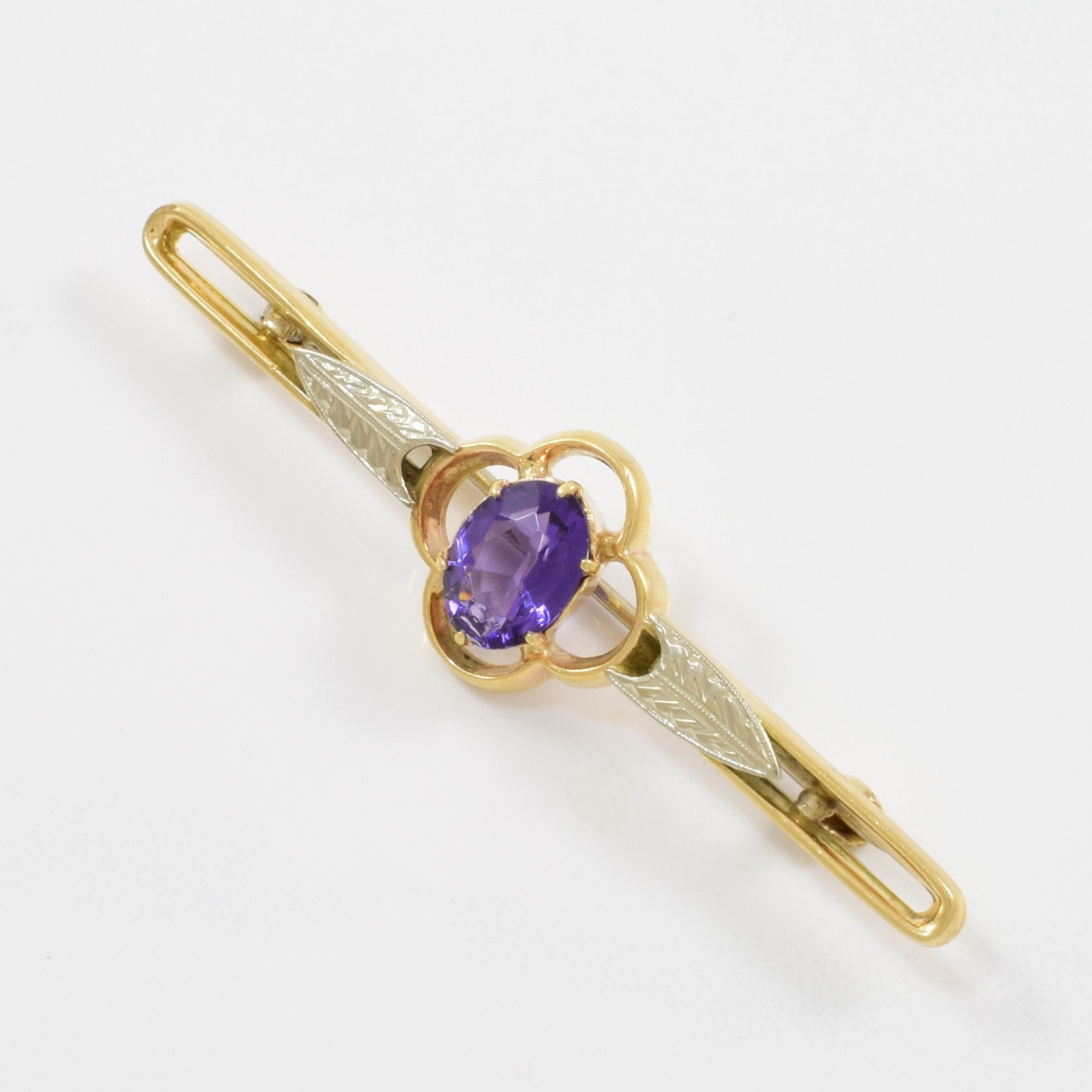 Retro Era Amethyst Brooch | 1.00ct |