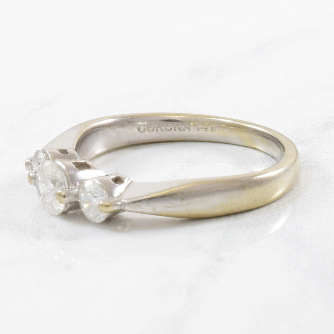 Three Stone Diamond Engagement Ring | 0.50ctw | SZ 5 |