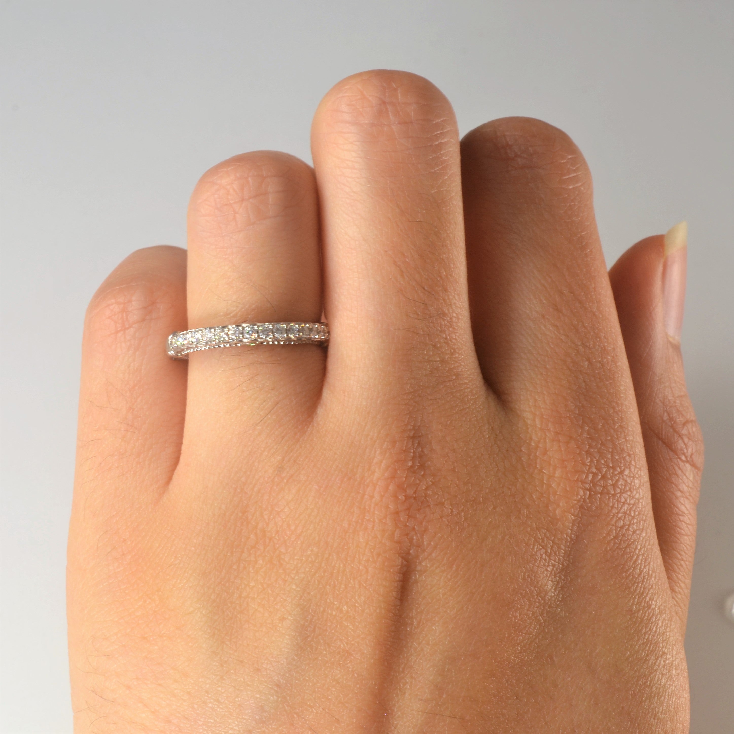 Verragio' Milgrain Detailed Diamond Band | 0.18ctw | SZ 5.75 |