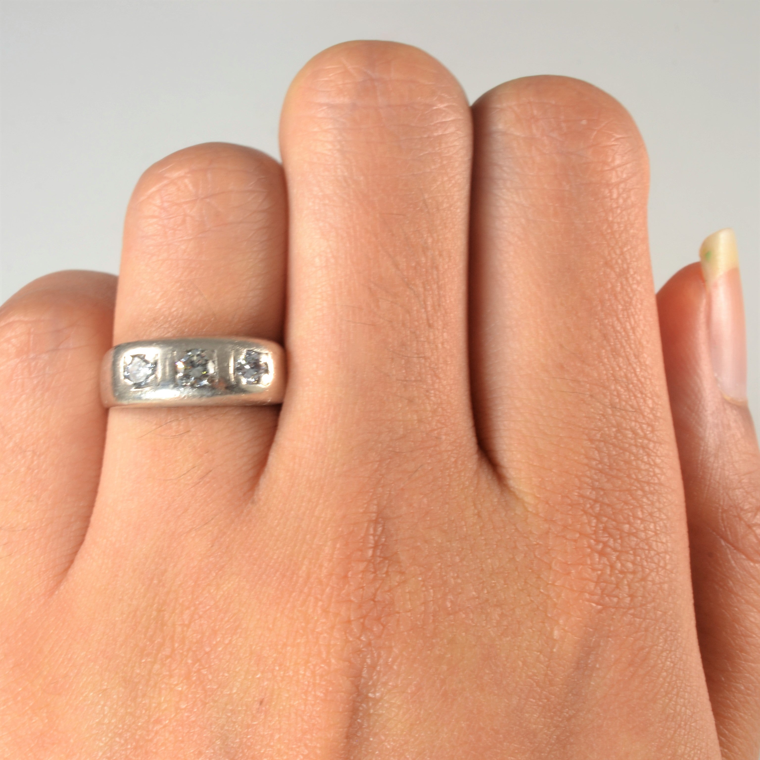 Three Stone Diamond Band | 0.45ctw | SZ 5 |