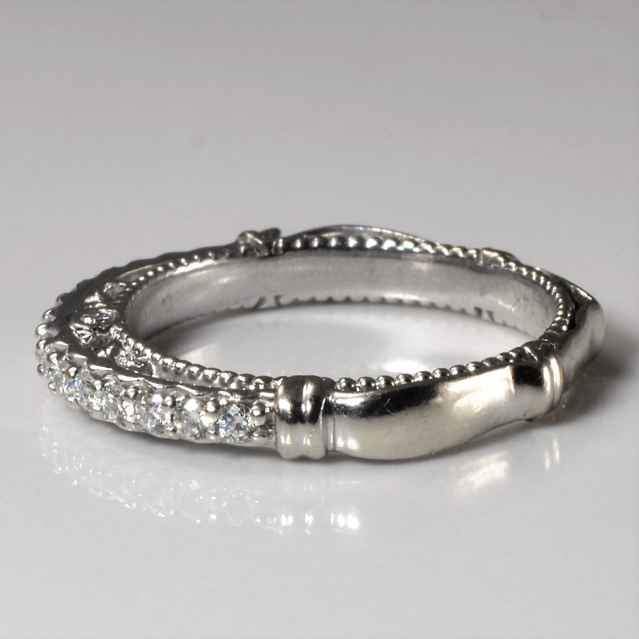 Verragio' Milgrain Detailed Diamond Band | 0.18ctw | SZ 5.75 |