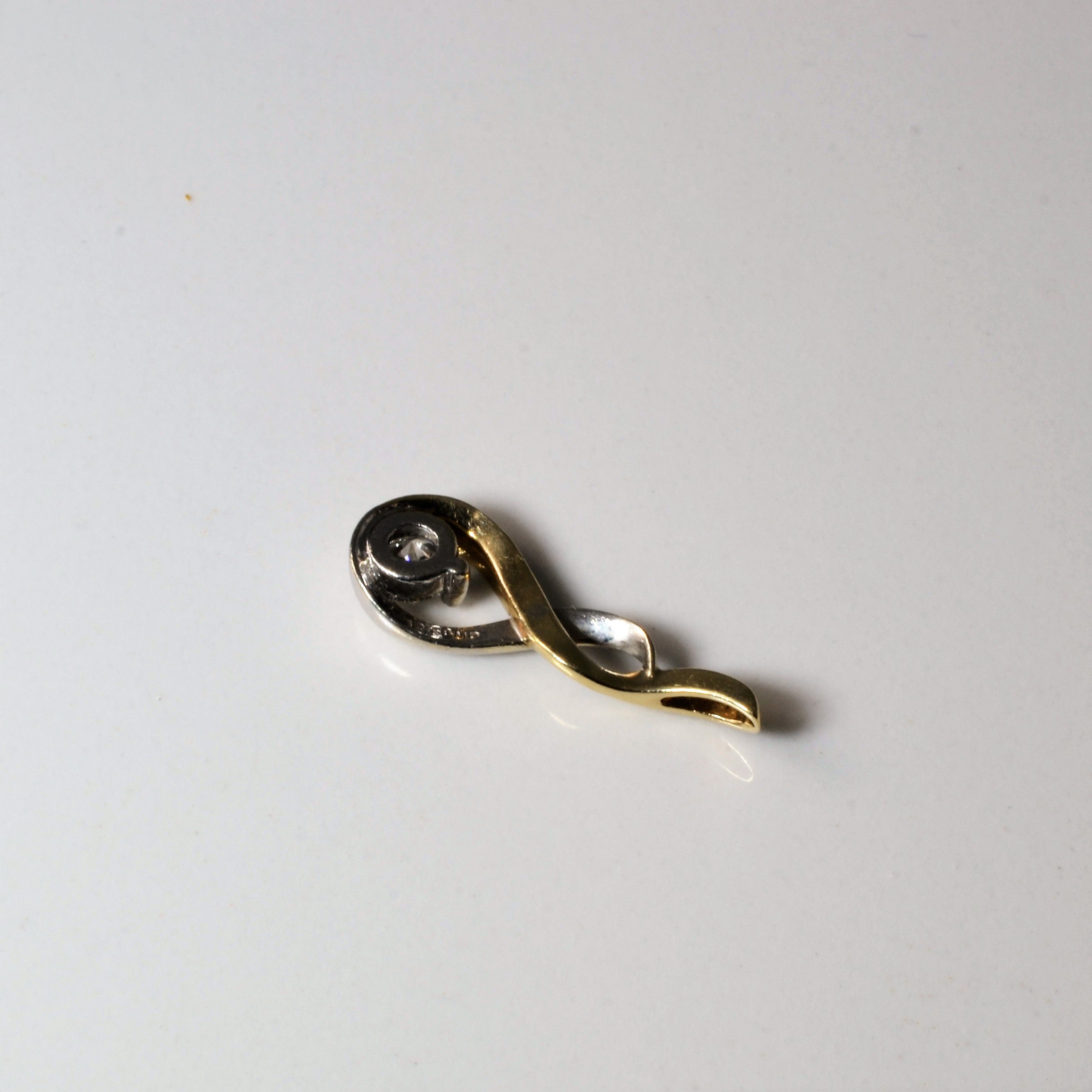 Infinity Diamond Drop Pendant | 0.28ct |