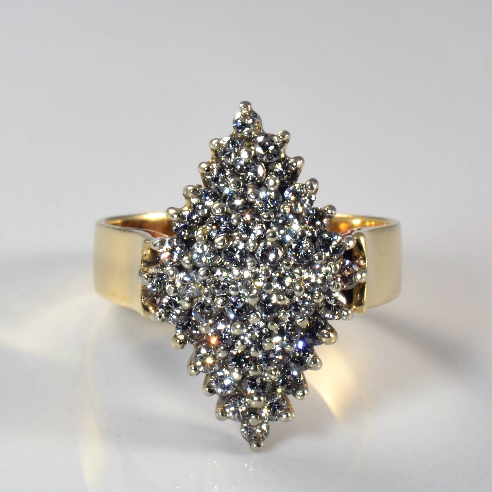 Marquise Cluster Diamond Ring | 1.37ctw | SZ 10 |