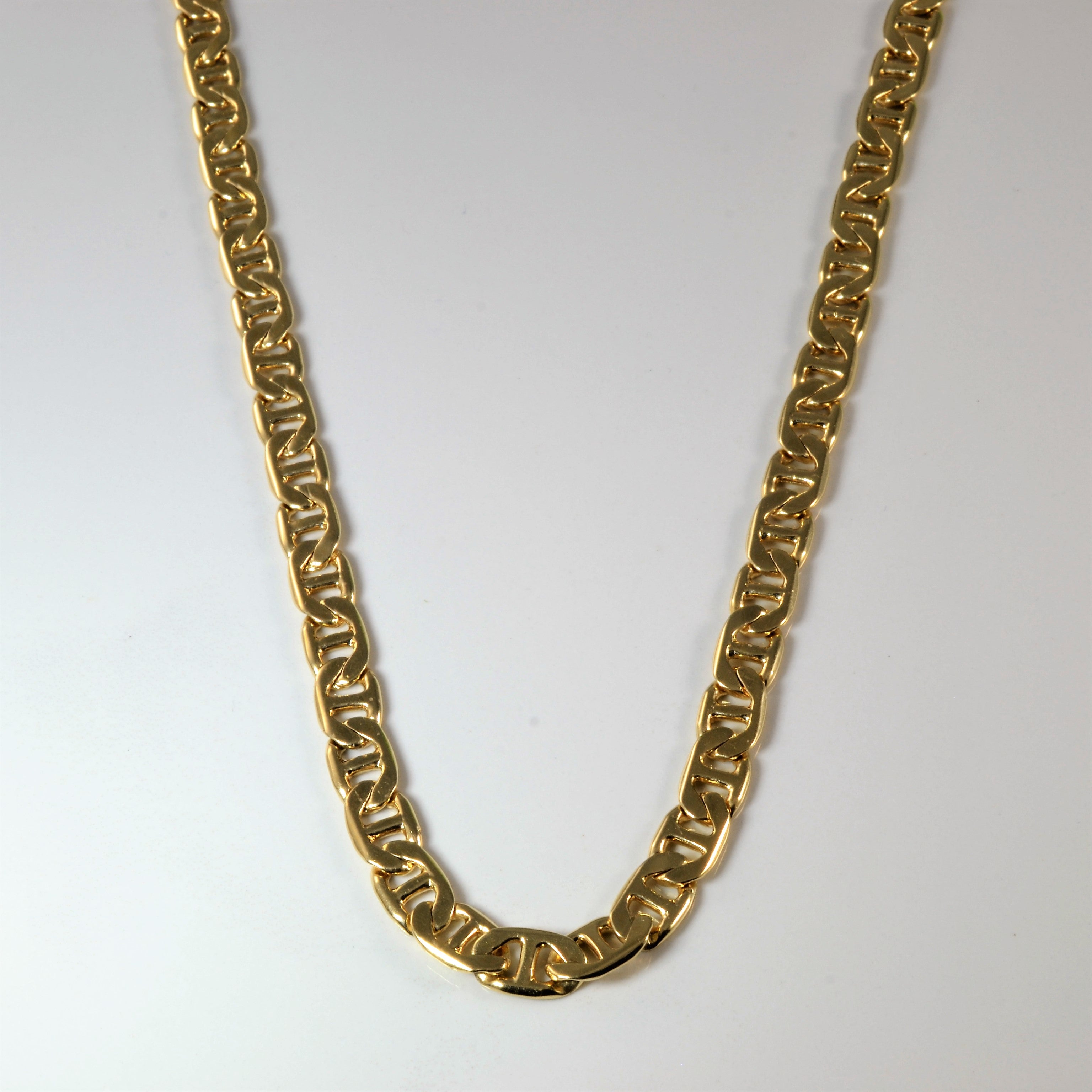 14k Yellow Gold Anchor Chain | 21.5" |
